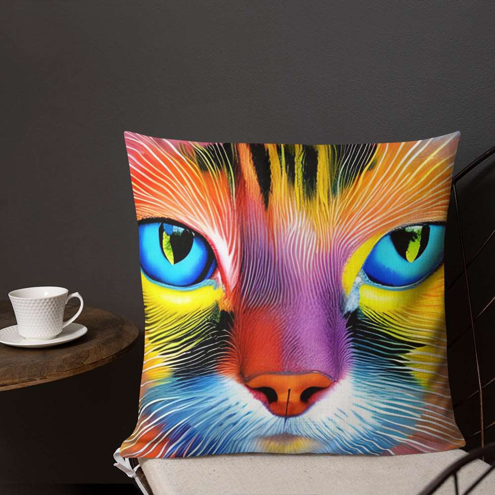 Cat Face Premium Pillow