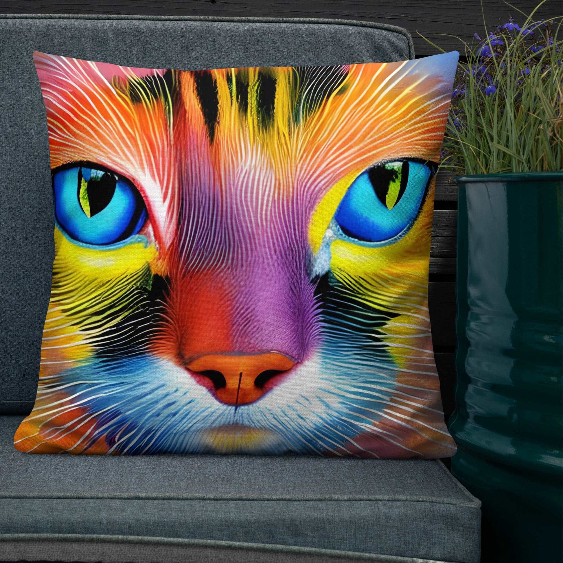 Cat Face Premium Pillow