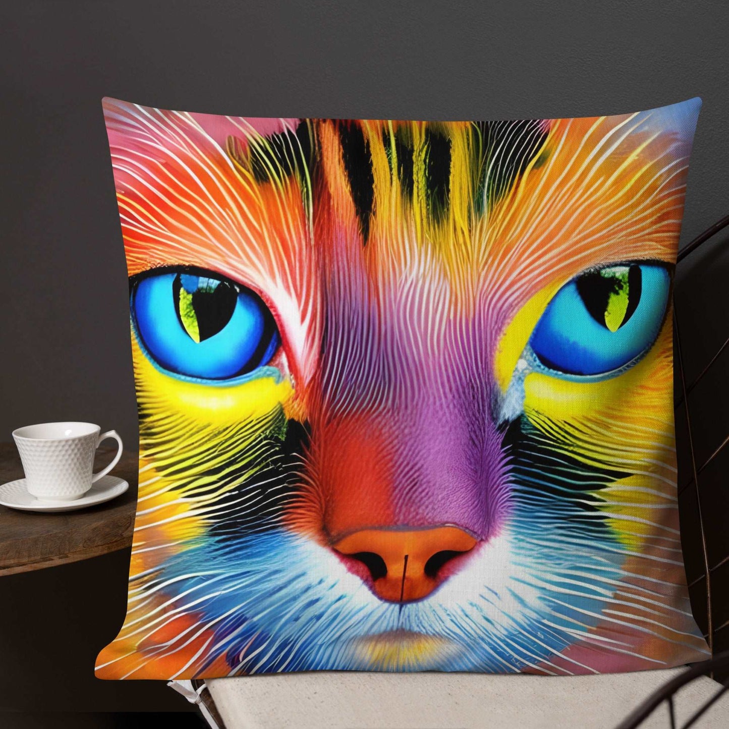 Cat Face Premium Pillow