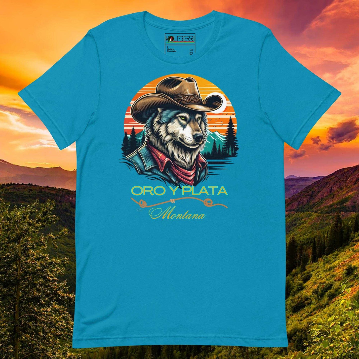 Montana Wolf Cowboy T-shirt