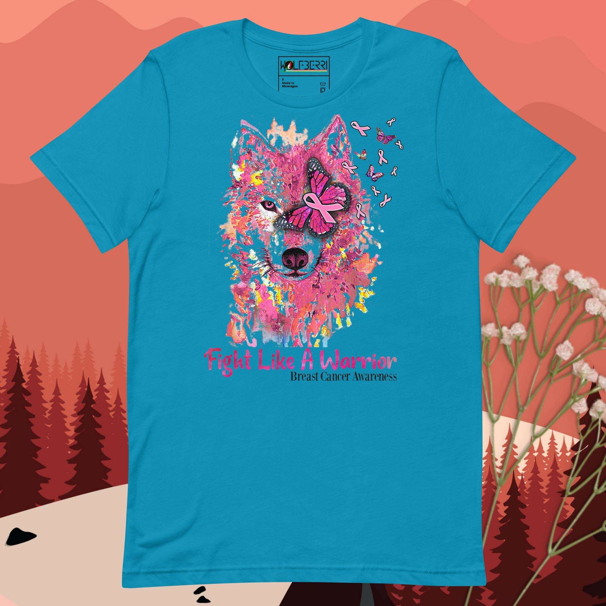 Cancer Awareness Wolf T-shirt