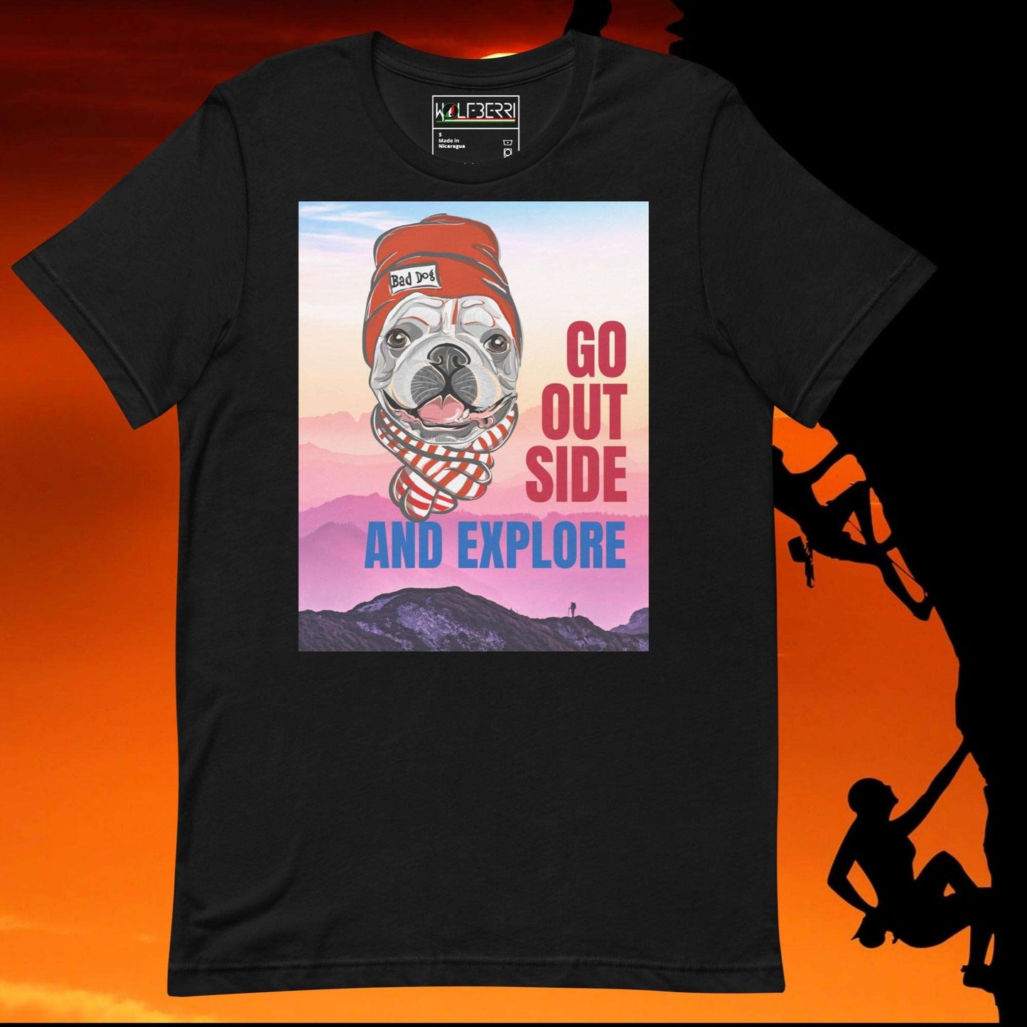 Go Outside and Explore French Bulldog T-shirt