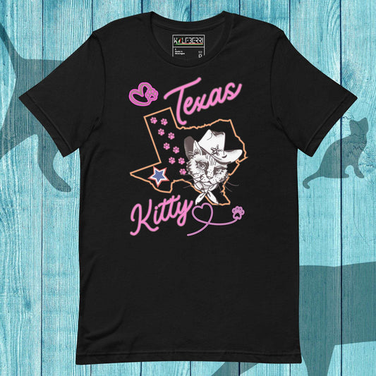 Texas Kitty T-shirt black 