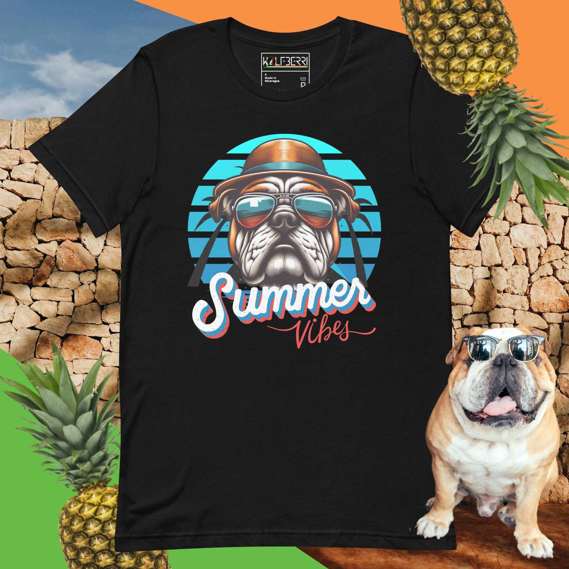 Summer Vibes Bulldog T-shirt