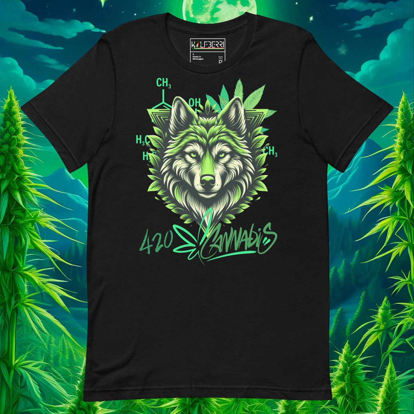 4/20 Cannabis Wolf T-Shirt