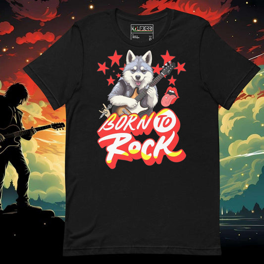 Born To Rock Wolf T-shirt