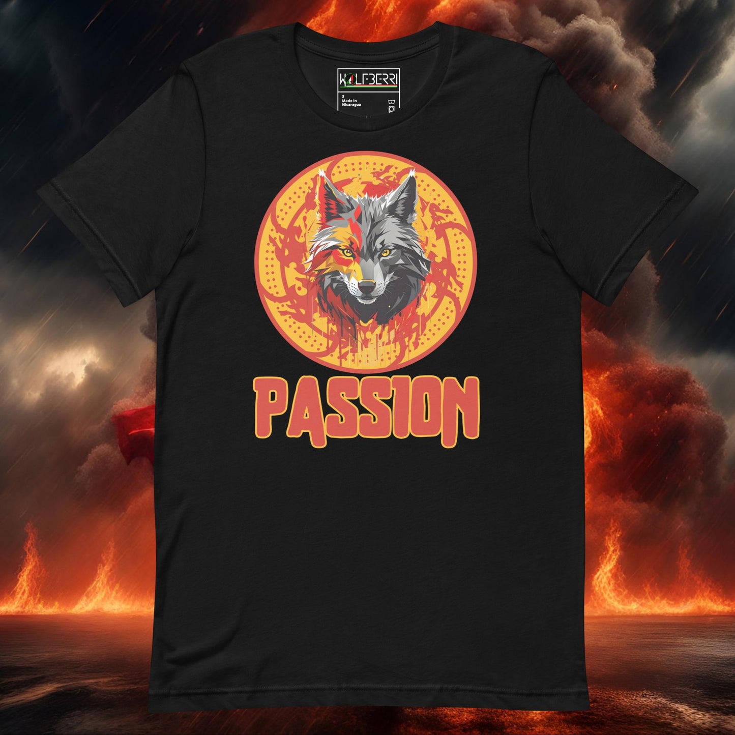 PASSION WOLF 100% COTTON T-SHIRT