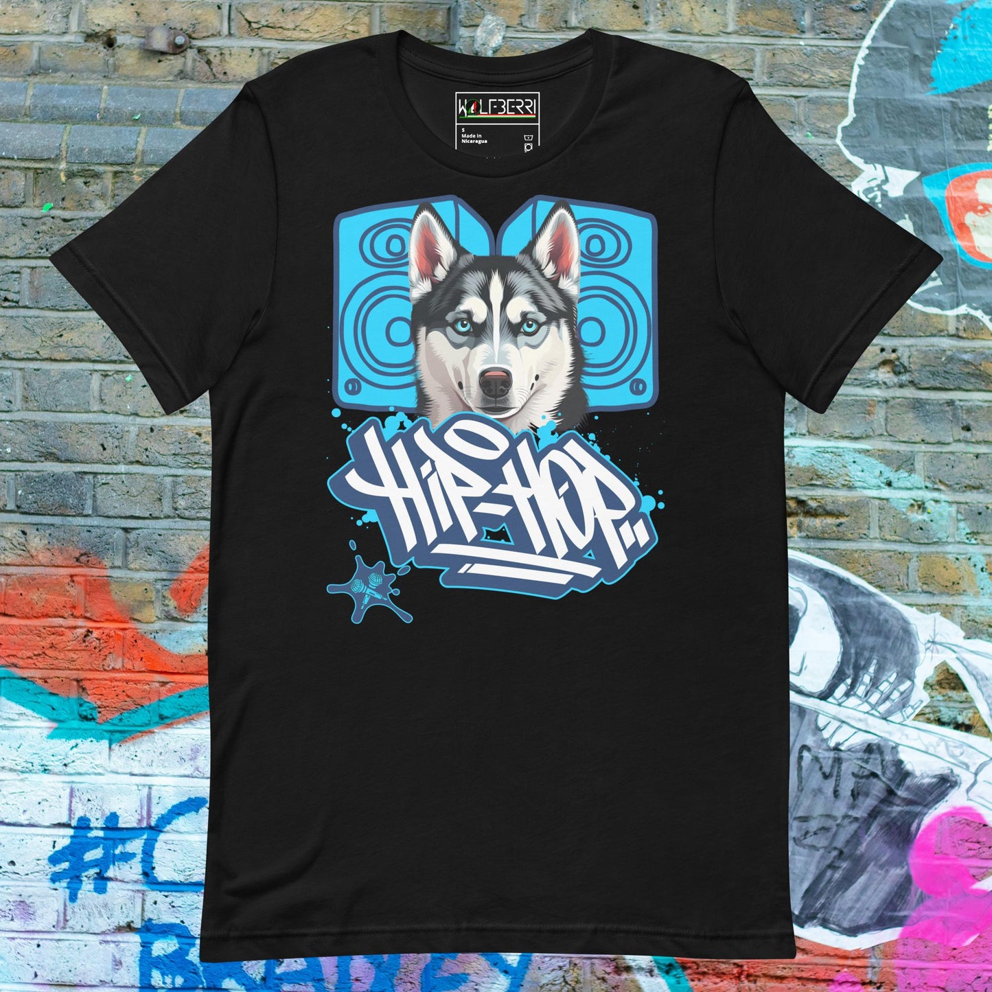 HIP HOP HUSKY 100% COTTON T-SHIRT