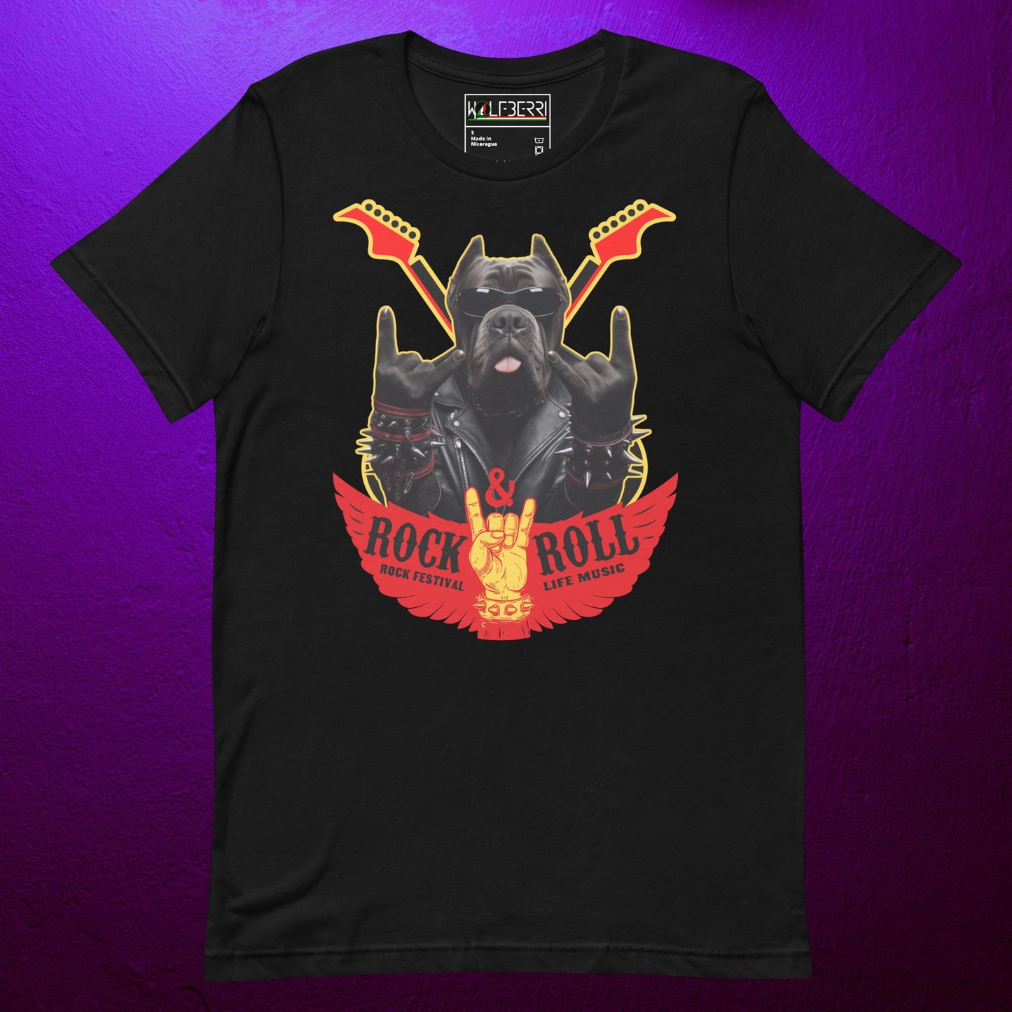 ROCK & ROLL CANE CORSO 100% T-SHIRT