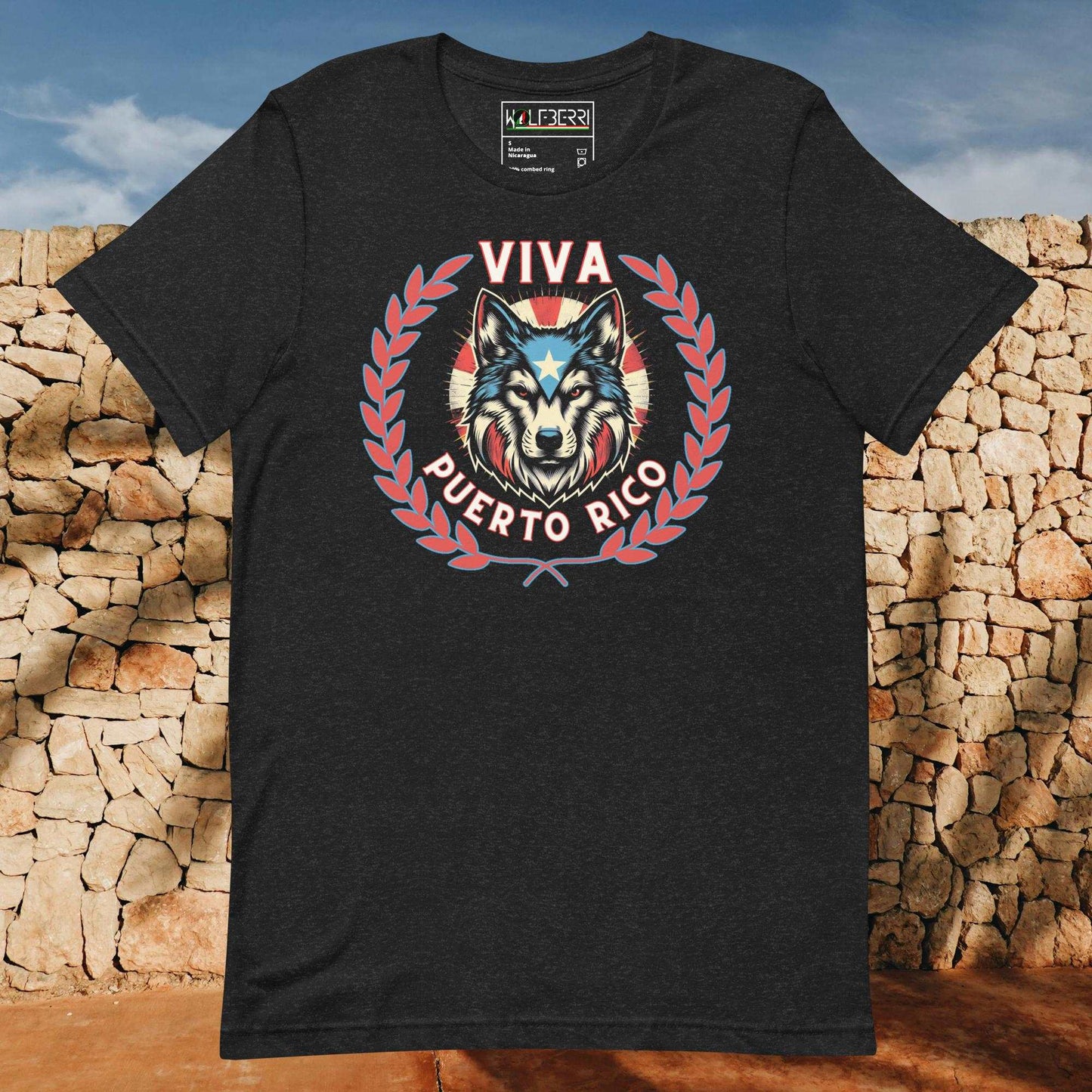 Viva Puerto Rico Wolf T-Shirt