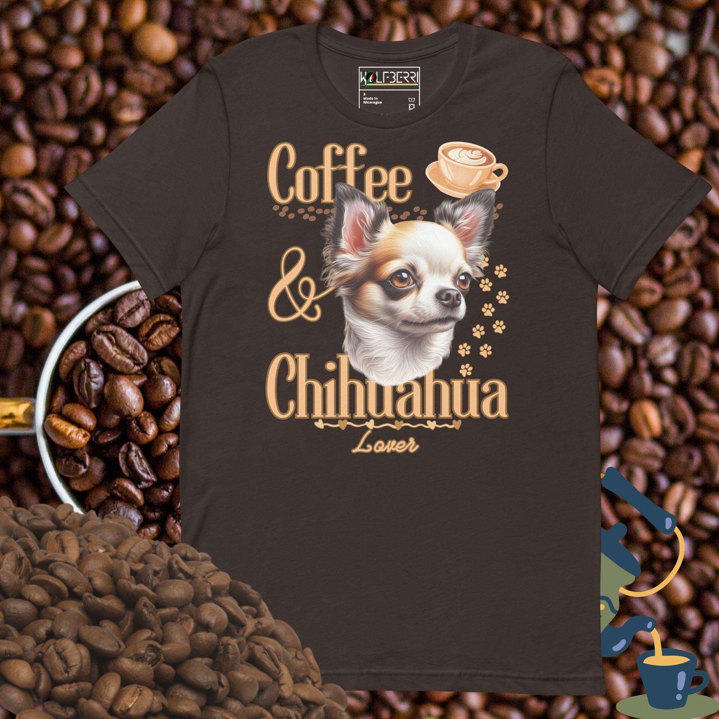 Coffee and Chihuahua Lover T-shirt