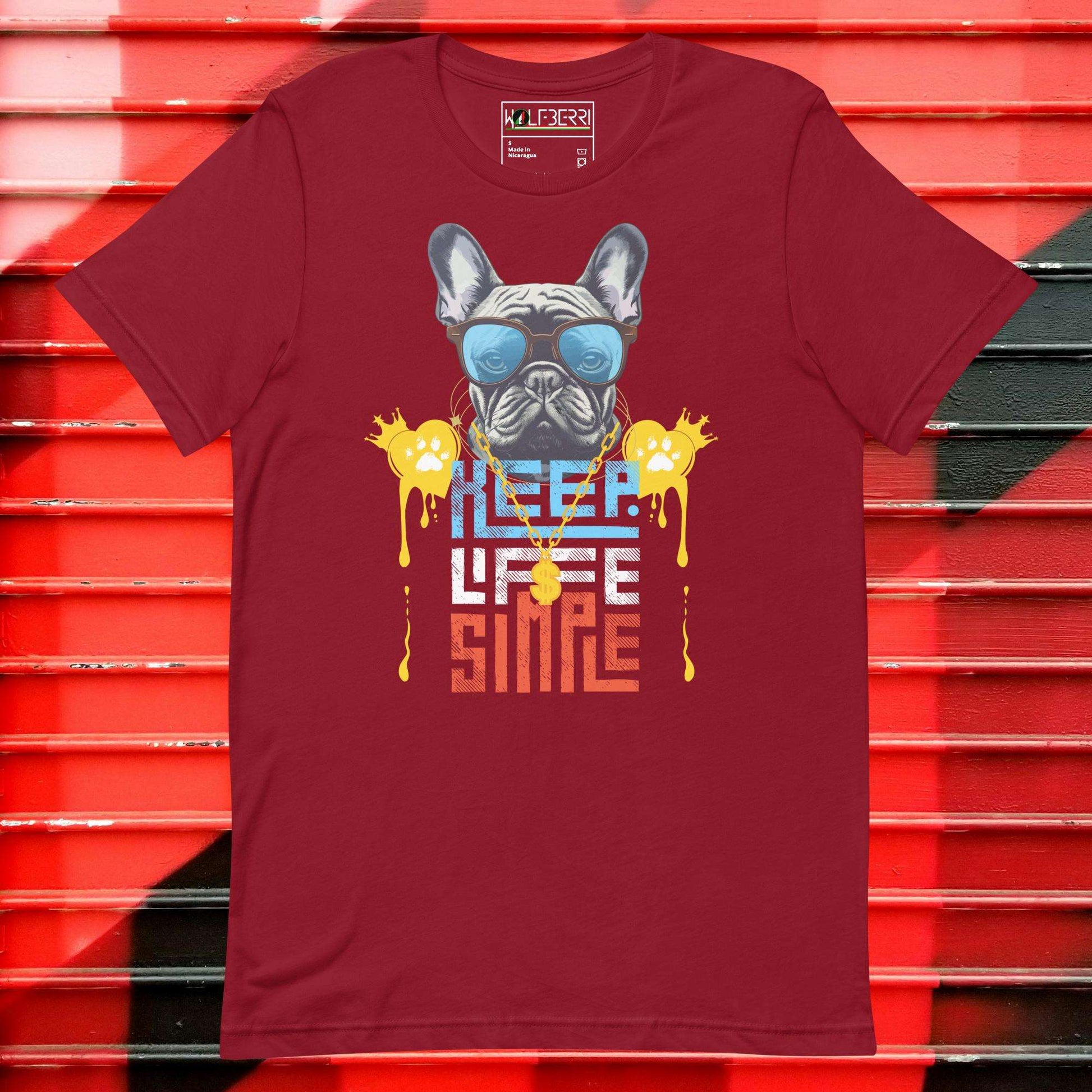 Keep Life Simple French Bulldog T-shirt