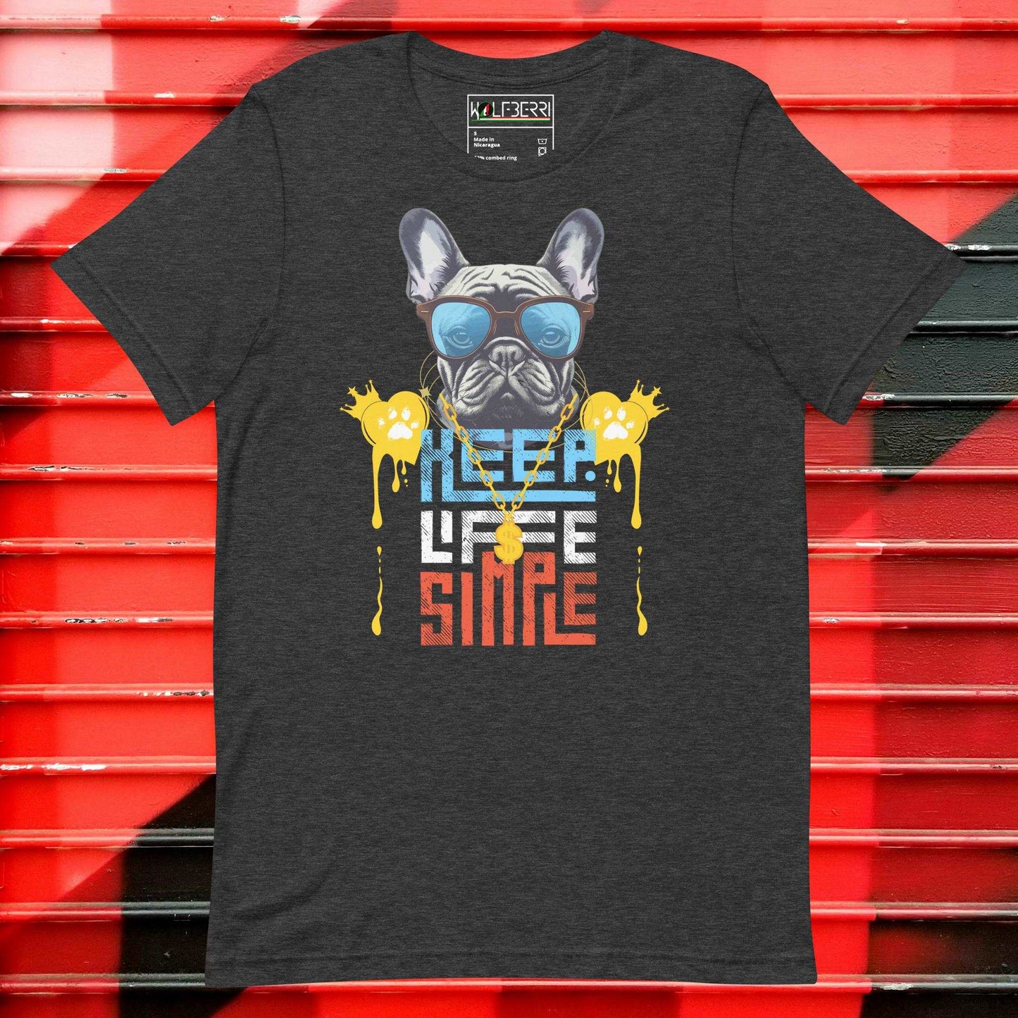 Keep Life Simple French Bulldog T-shirt