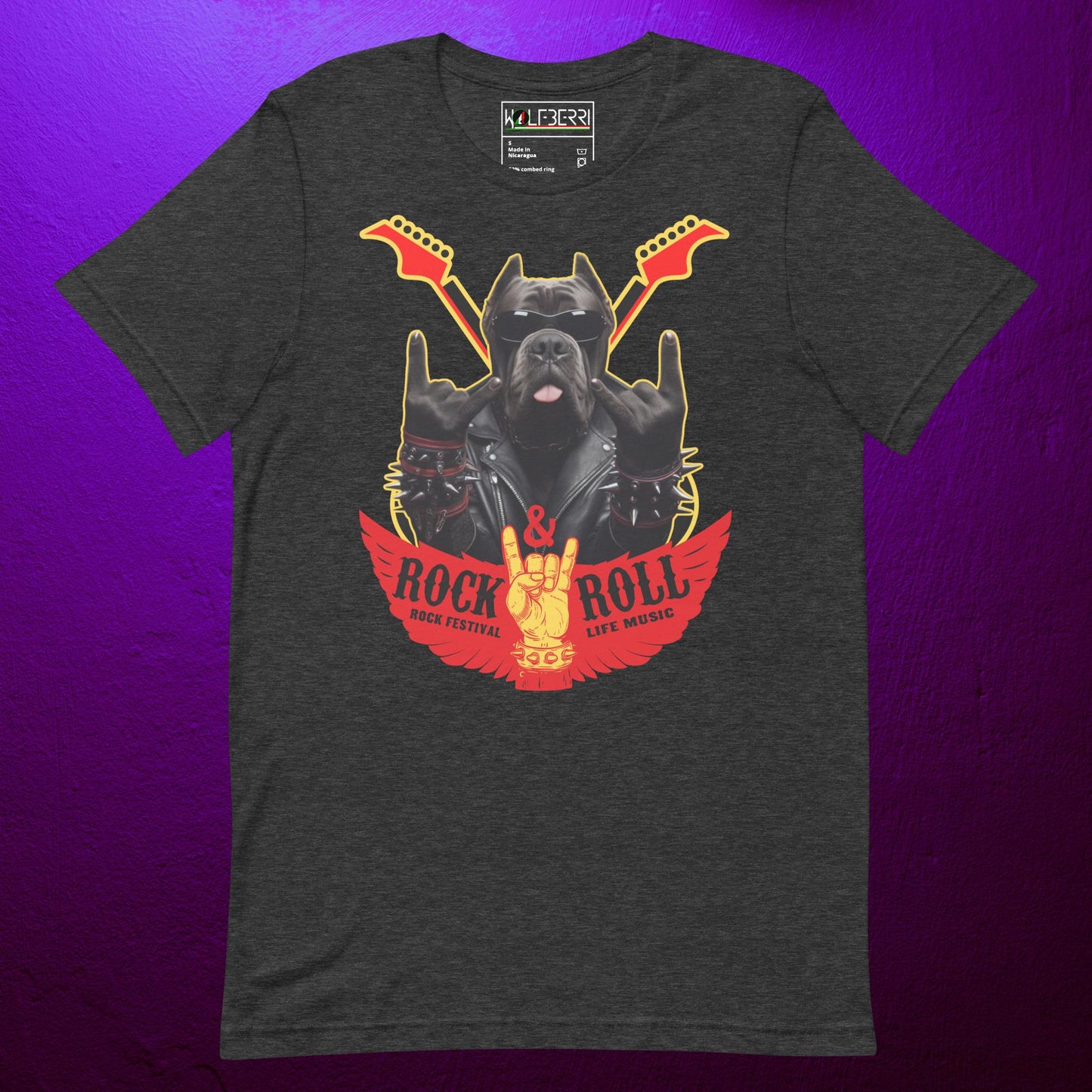 ROCK & ROLL CANE CORSO 100% T-SHIRT