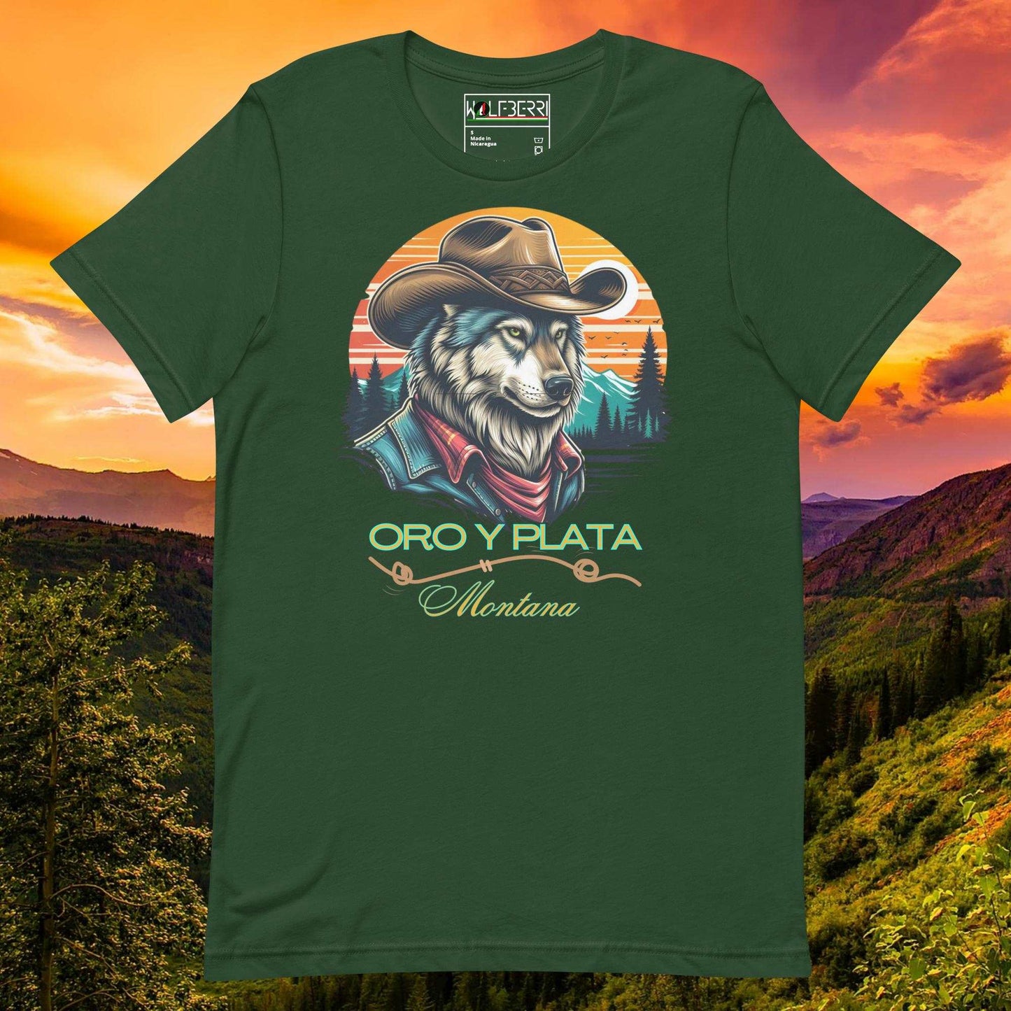 Montana Wolf Cowboy T-shirt