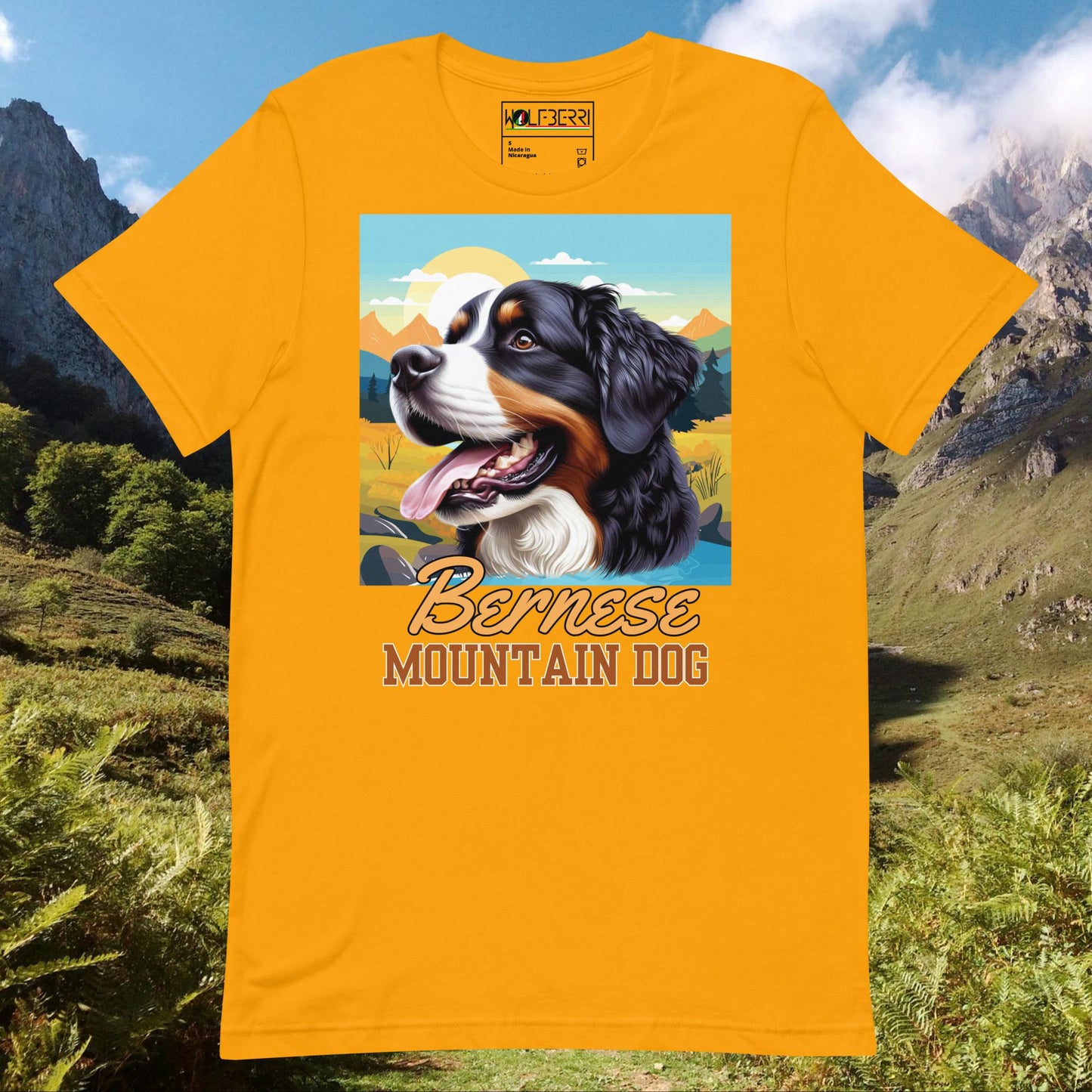 BERNESE MOUNTAIN DOG 100% COTTON T-SHIRT