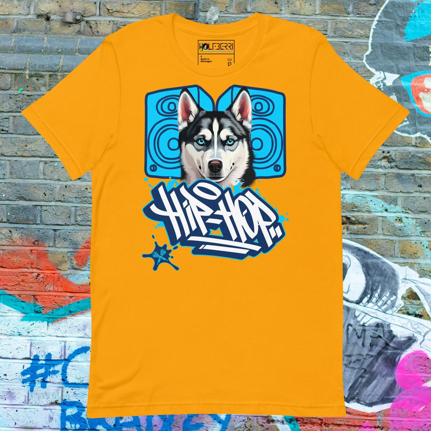 HIP HOP HUSKY 100% COTTON T-SHIRT