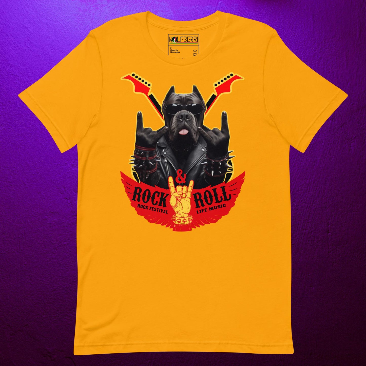 ROCK & ROLL CANE CORSO 100% T-SHIRT