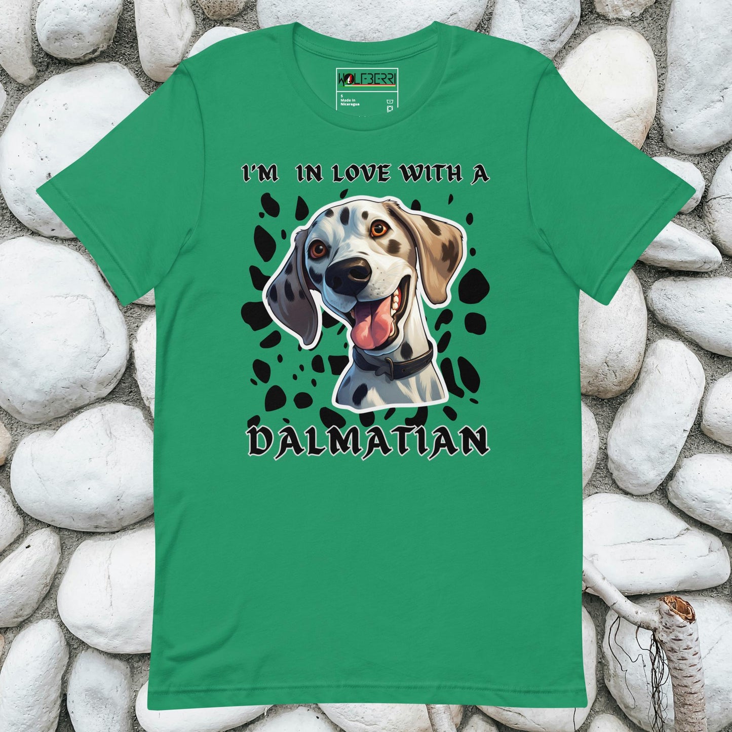 I'M IN LOVE WITH A DALMATIAN 100% COTTON T-SHIRT