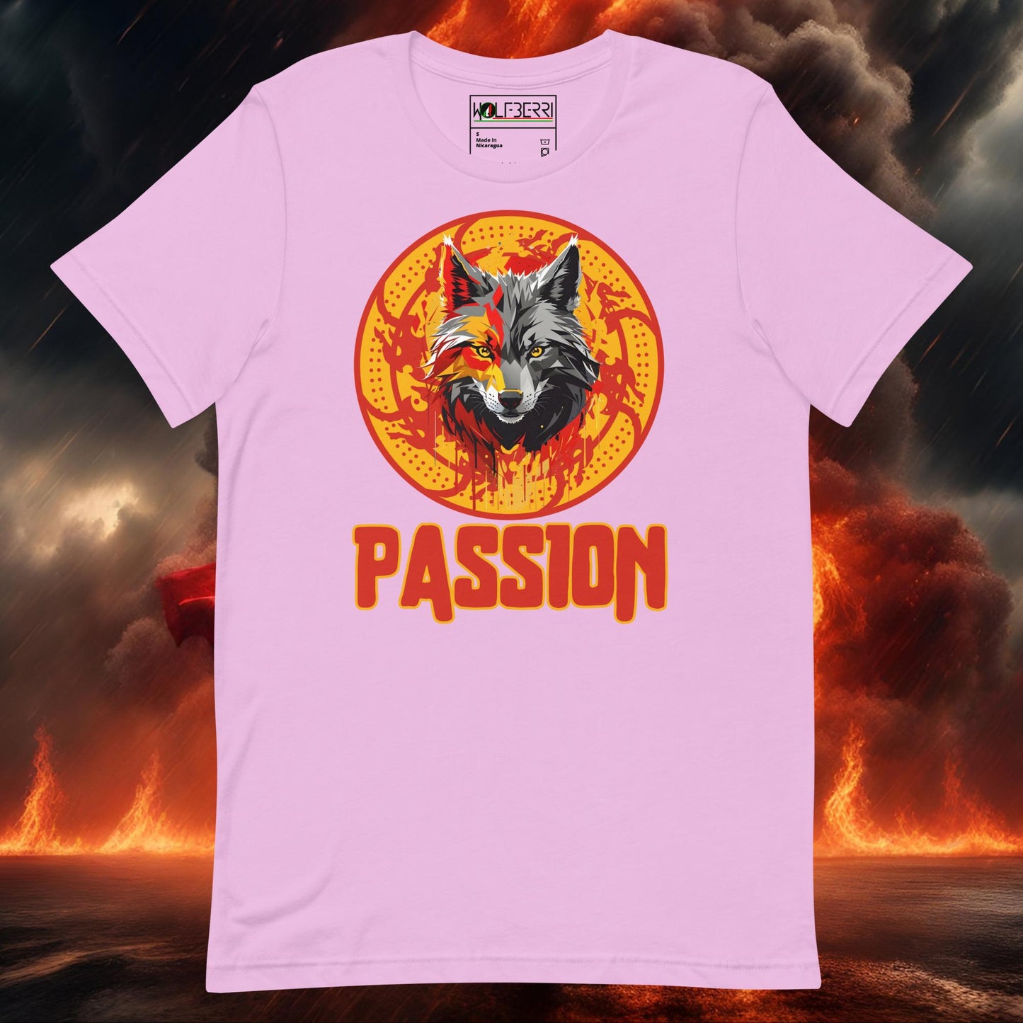 PASSION WOLF 100% COTTON T-SHIRT