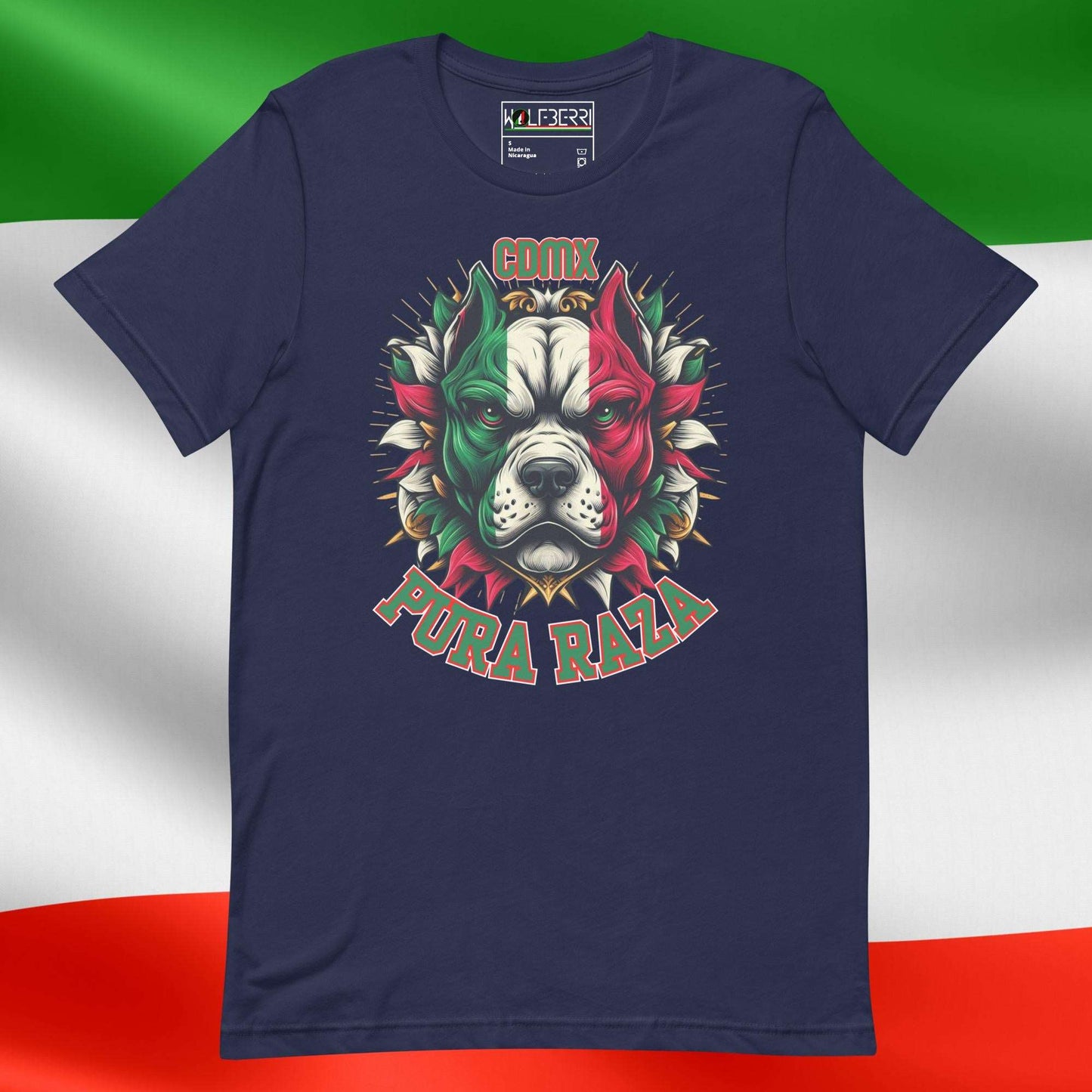 Pura Raza Mexico Pitbull T-shirt