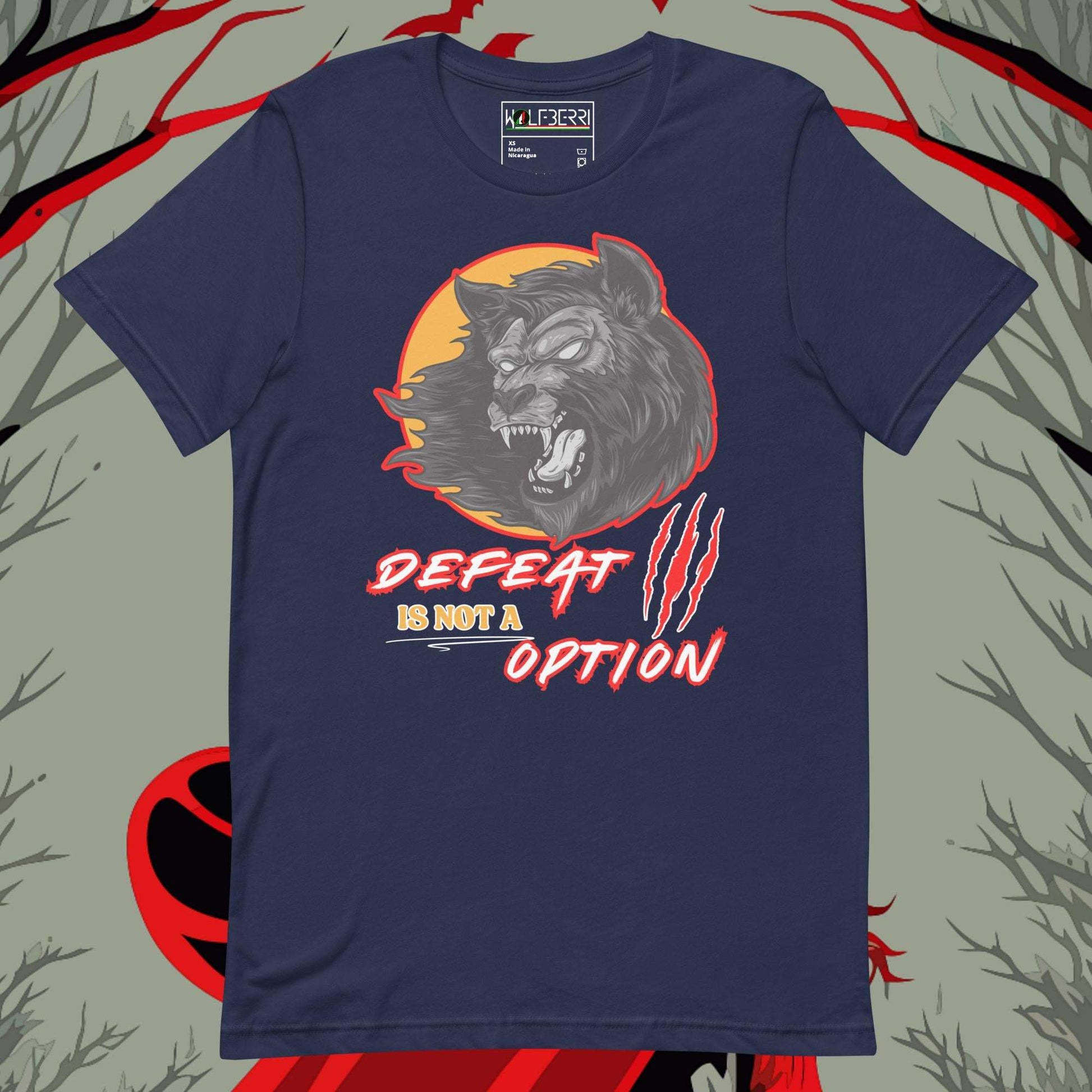 Fear Is No A Option Wolf T-shirt