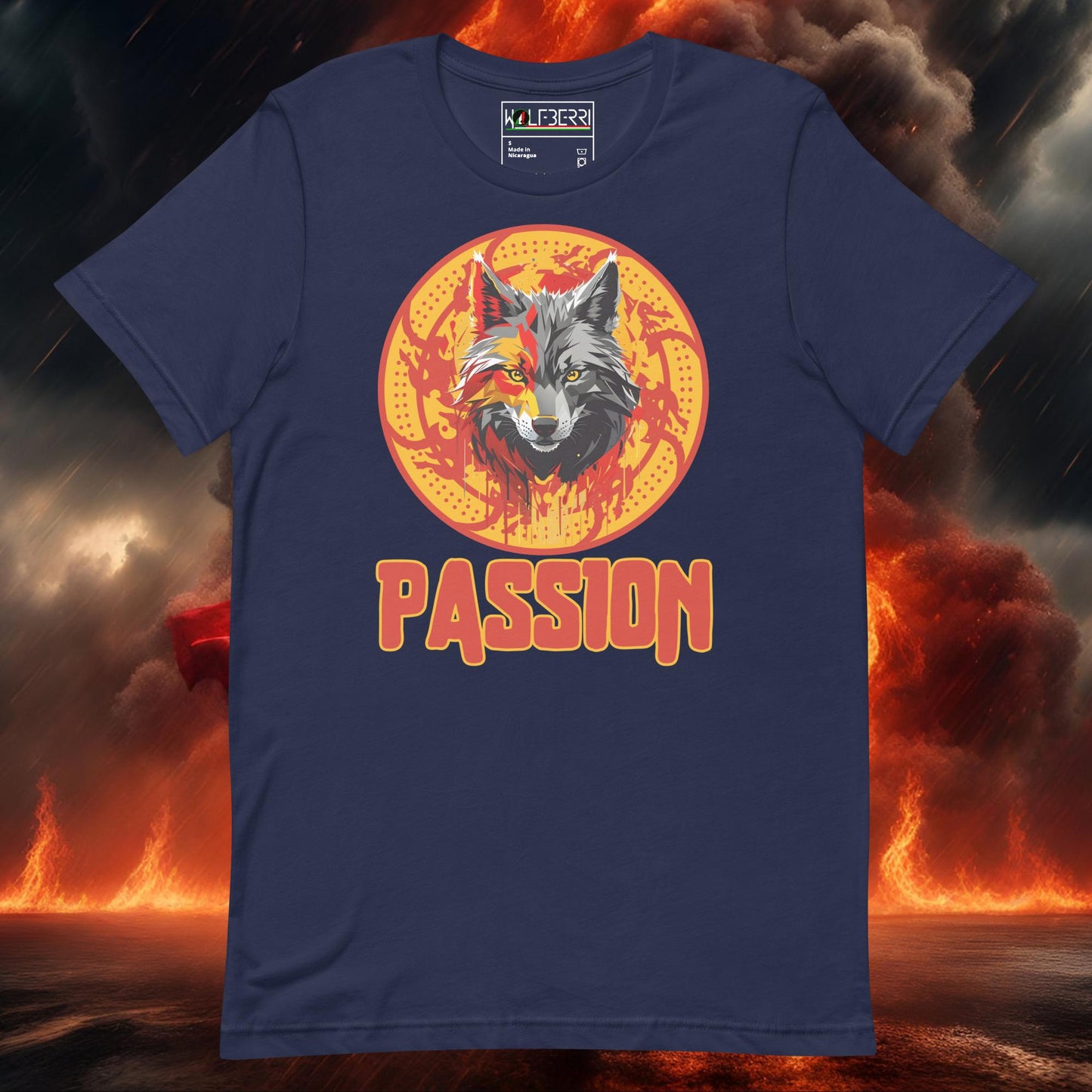 PASSION WOLF 100% COTTON T-SHIRT