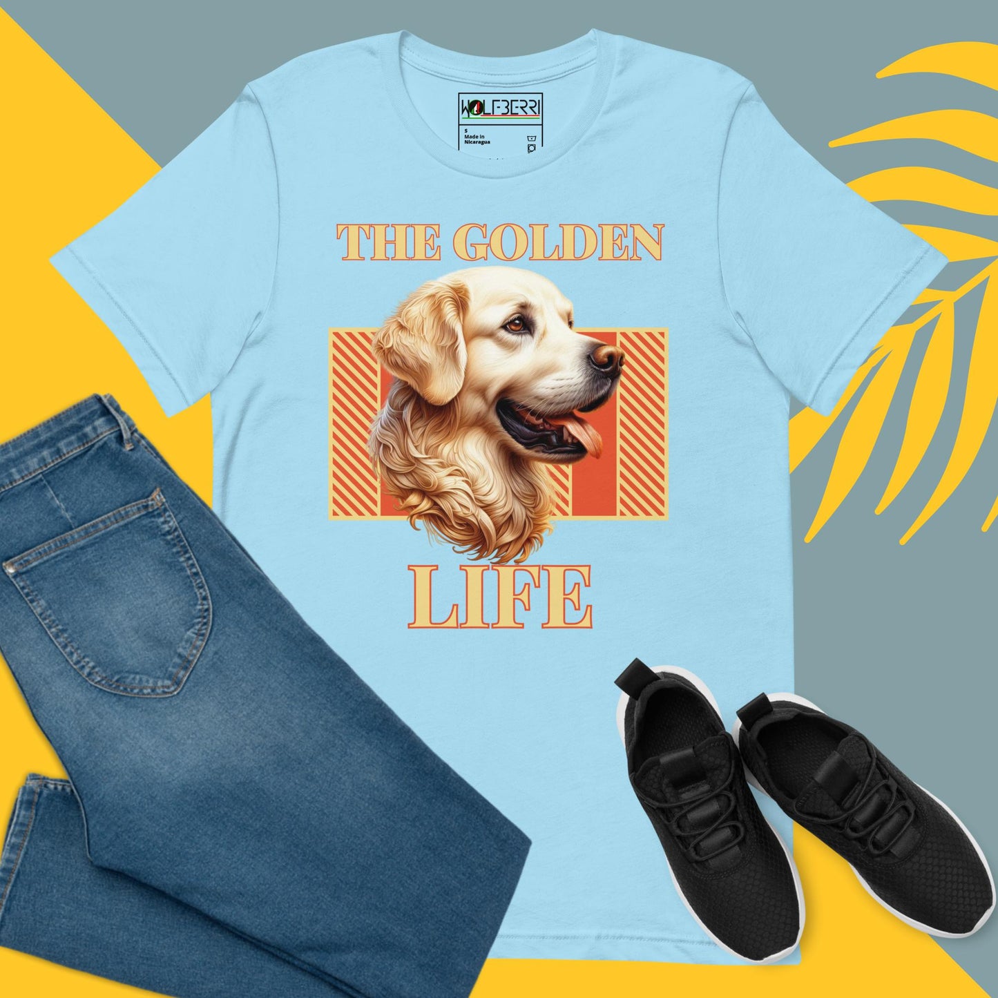 THE GOLDEN LIFE DOG 100% COTTON T-SHIRT