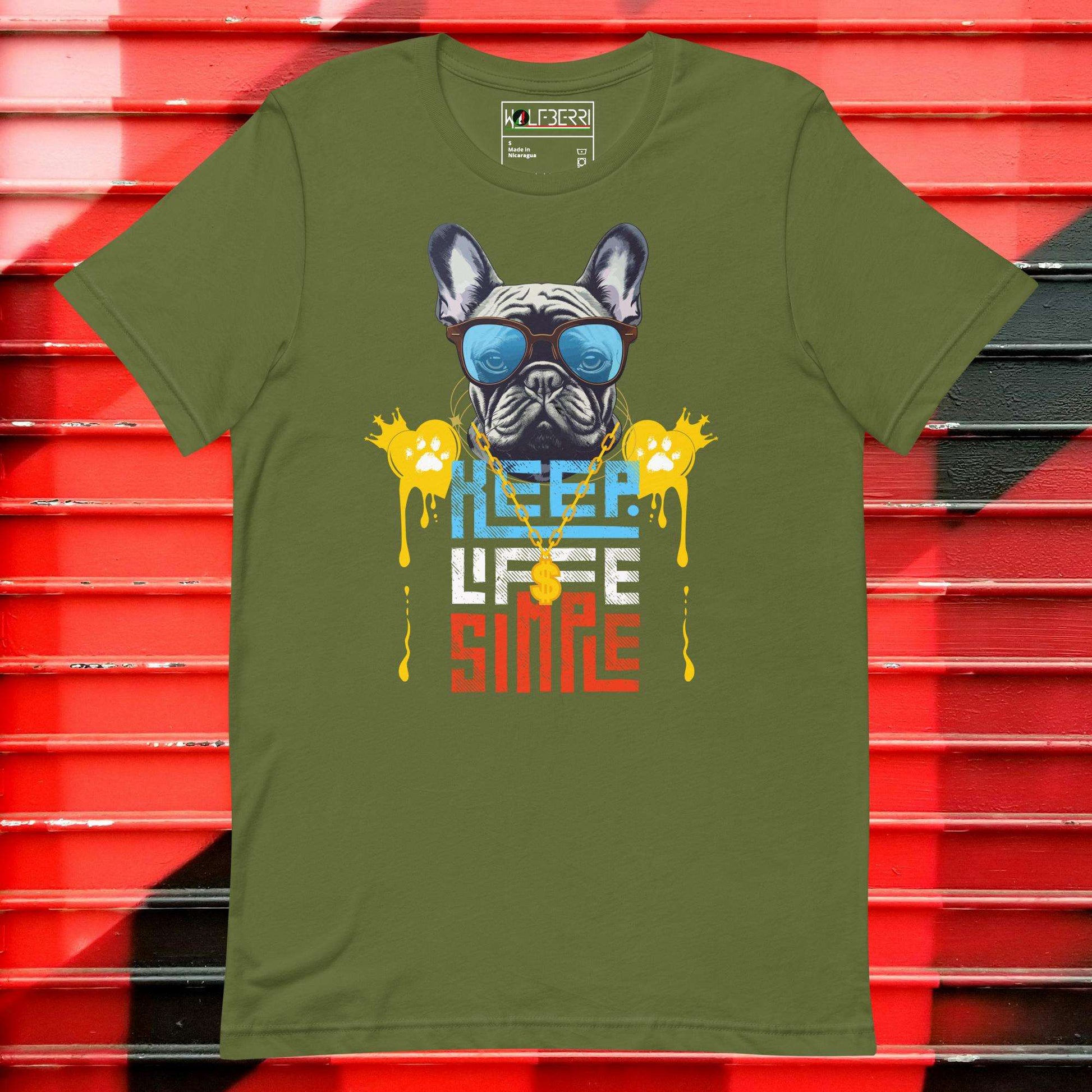 Keep Life Simple French Bulldog T-shirt