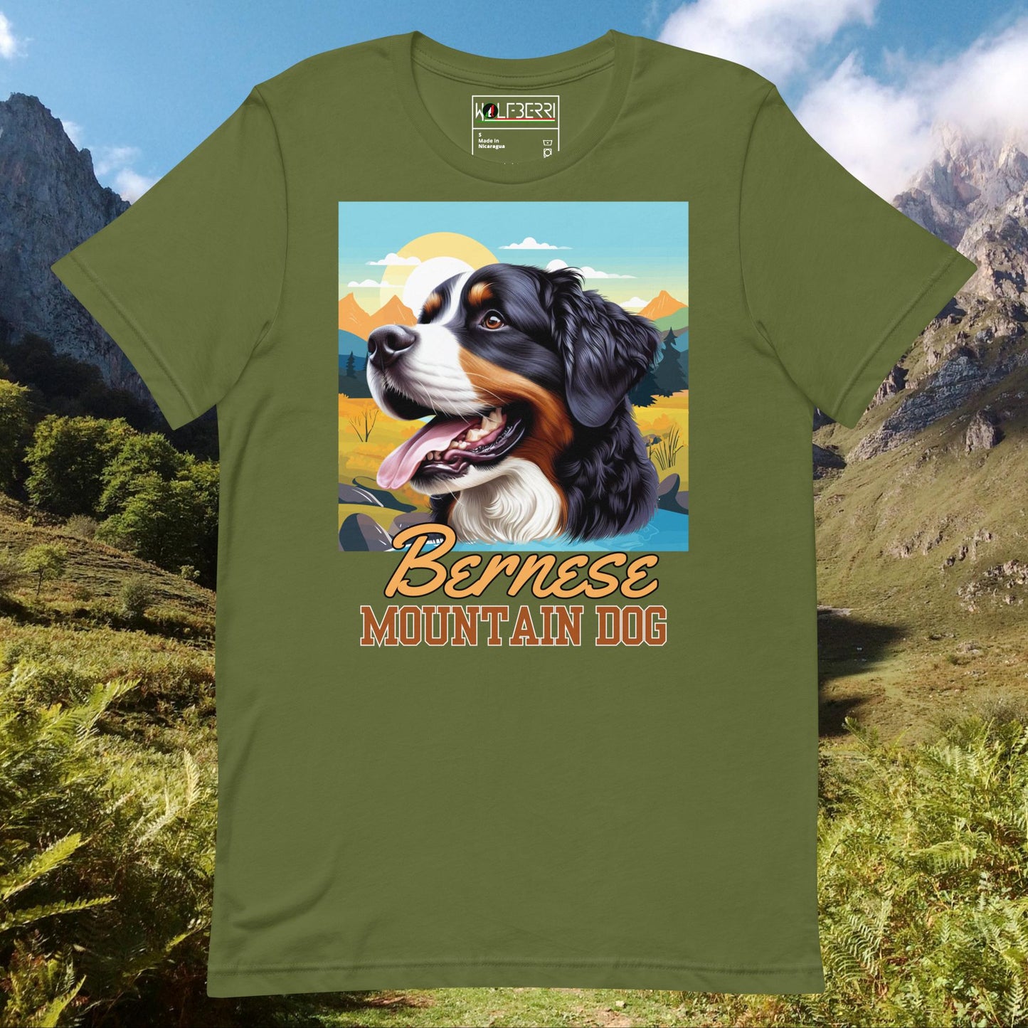 BERNESE MOUNTAIN DOG 100% COTTON T-SHIRT