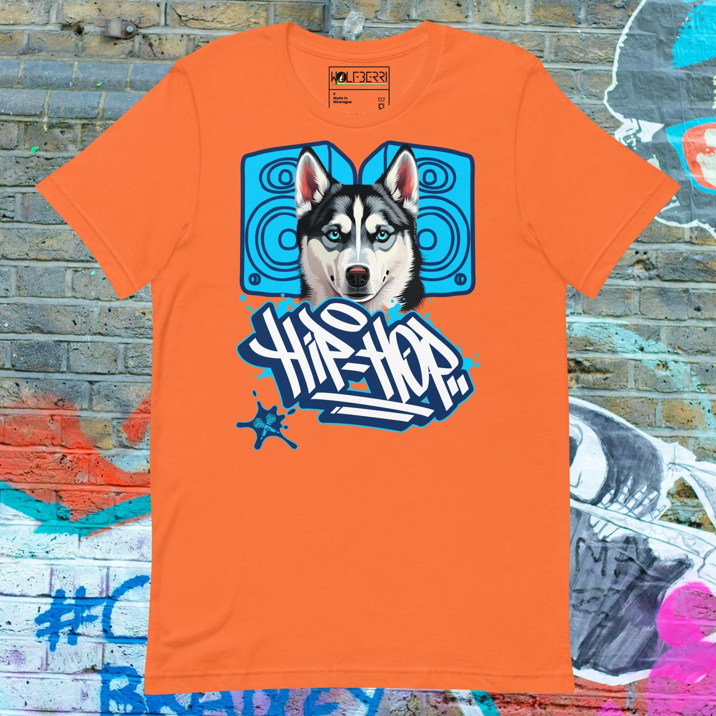 HIP HOP HUSKY 100% COTTON T-SHIRT