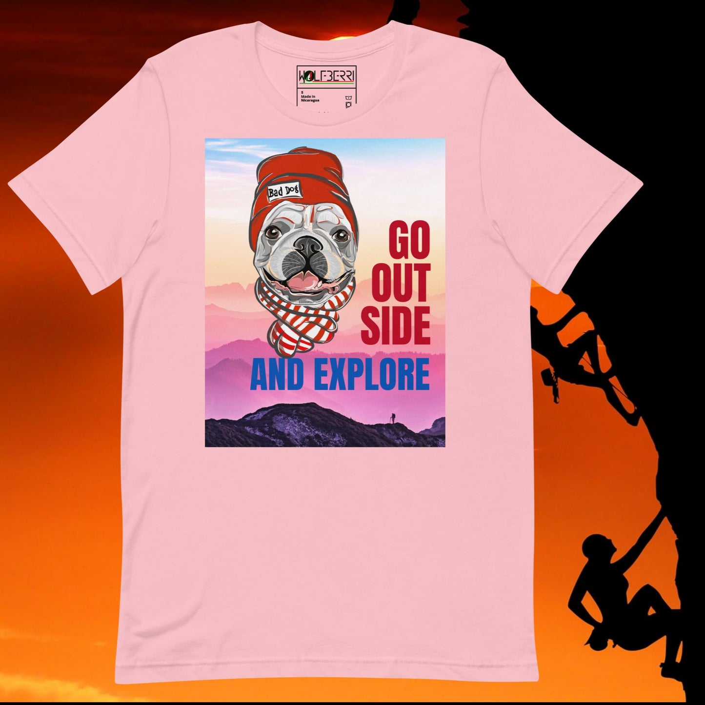 Go Outside and Explore French Bulldog T-shirt