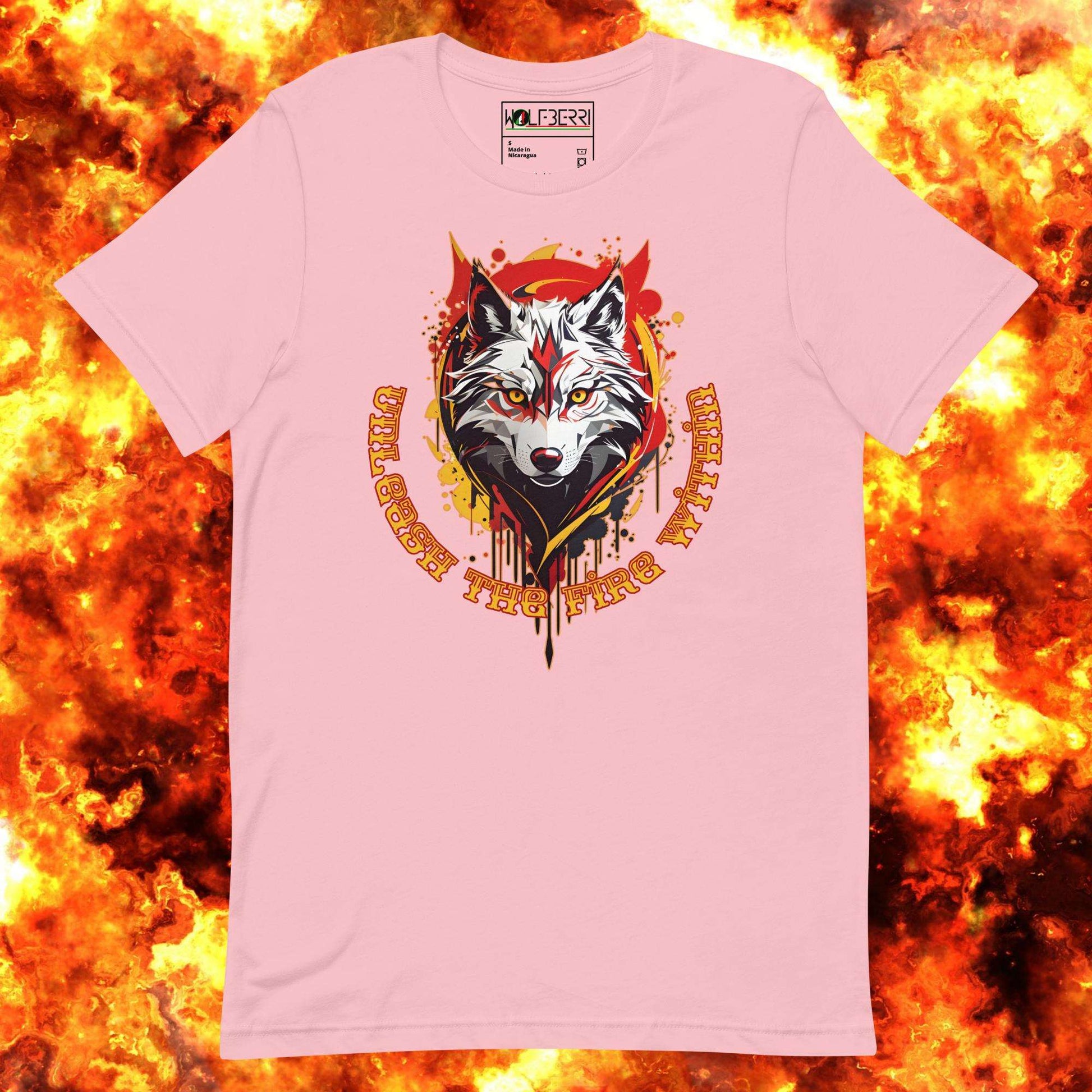 UNLEASH THE FIRE WITHIN WOLF 100% COTTON TEE