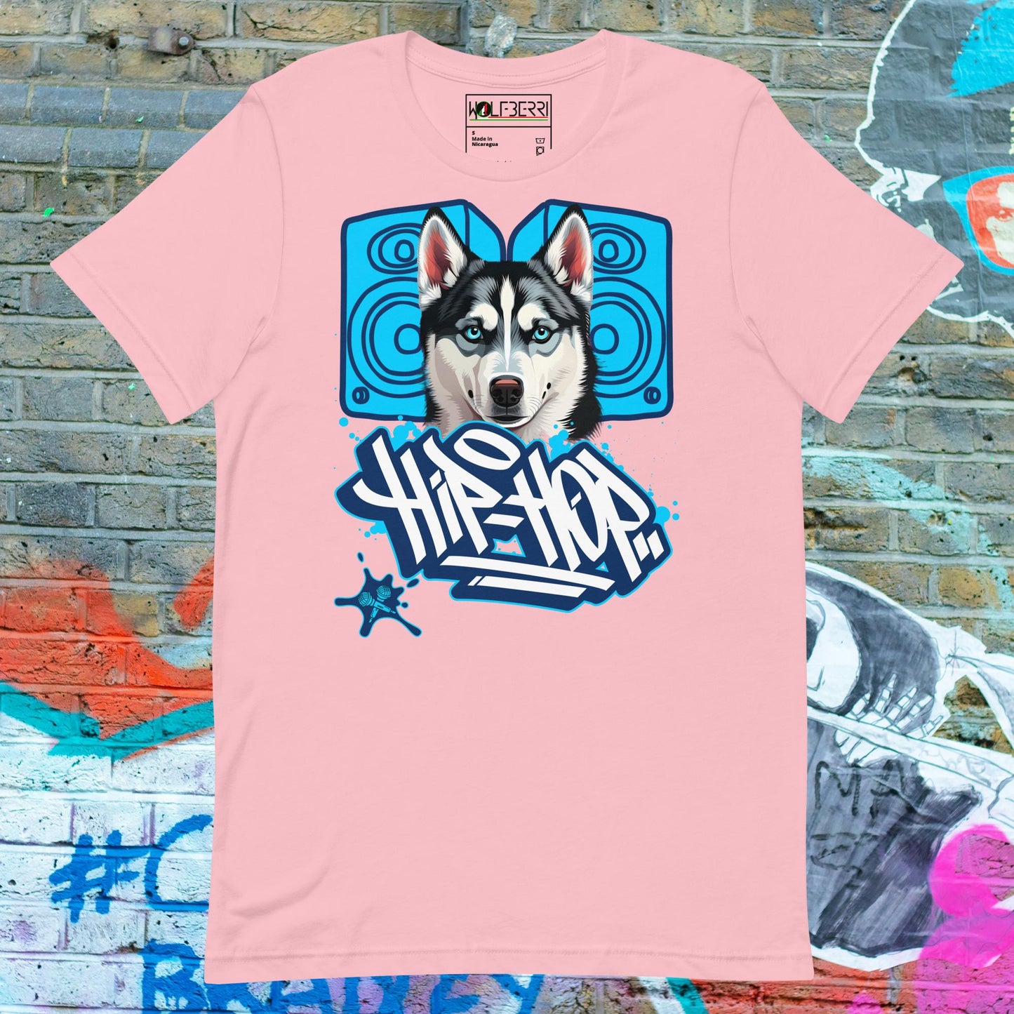 HIP HOP HUSKY 100% COTTON T-SHIRT