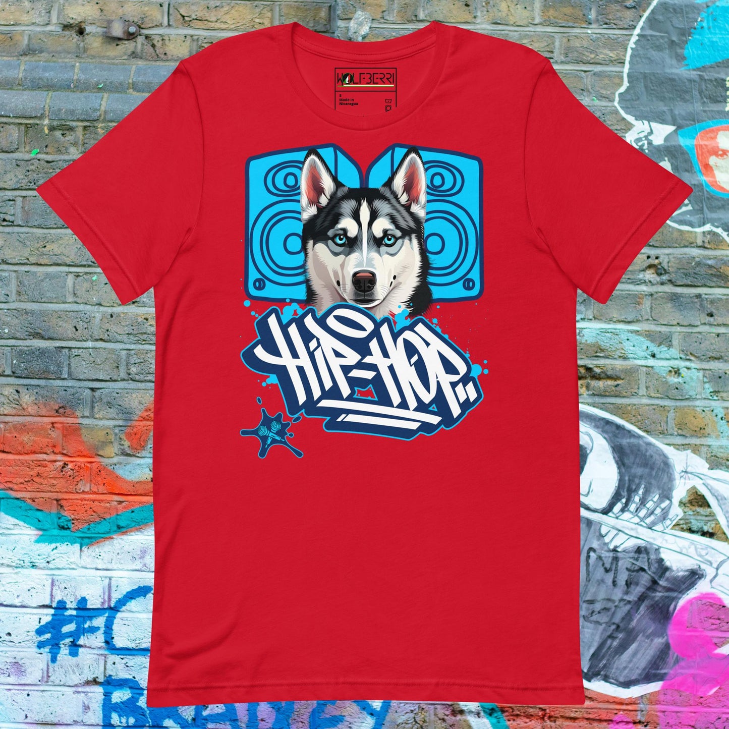 HIP HOP HUSKY 100% COTTON T-SHIRT