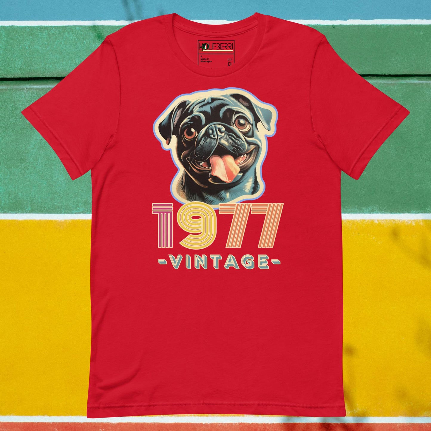 VINTAGE 1977 PUG 100% COTTON T-SHIRT