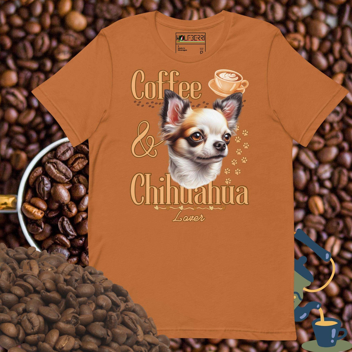 Coffee and Chihuahua Lover T-shirt