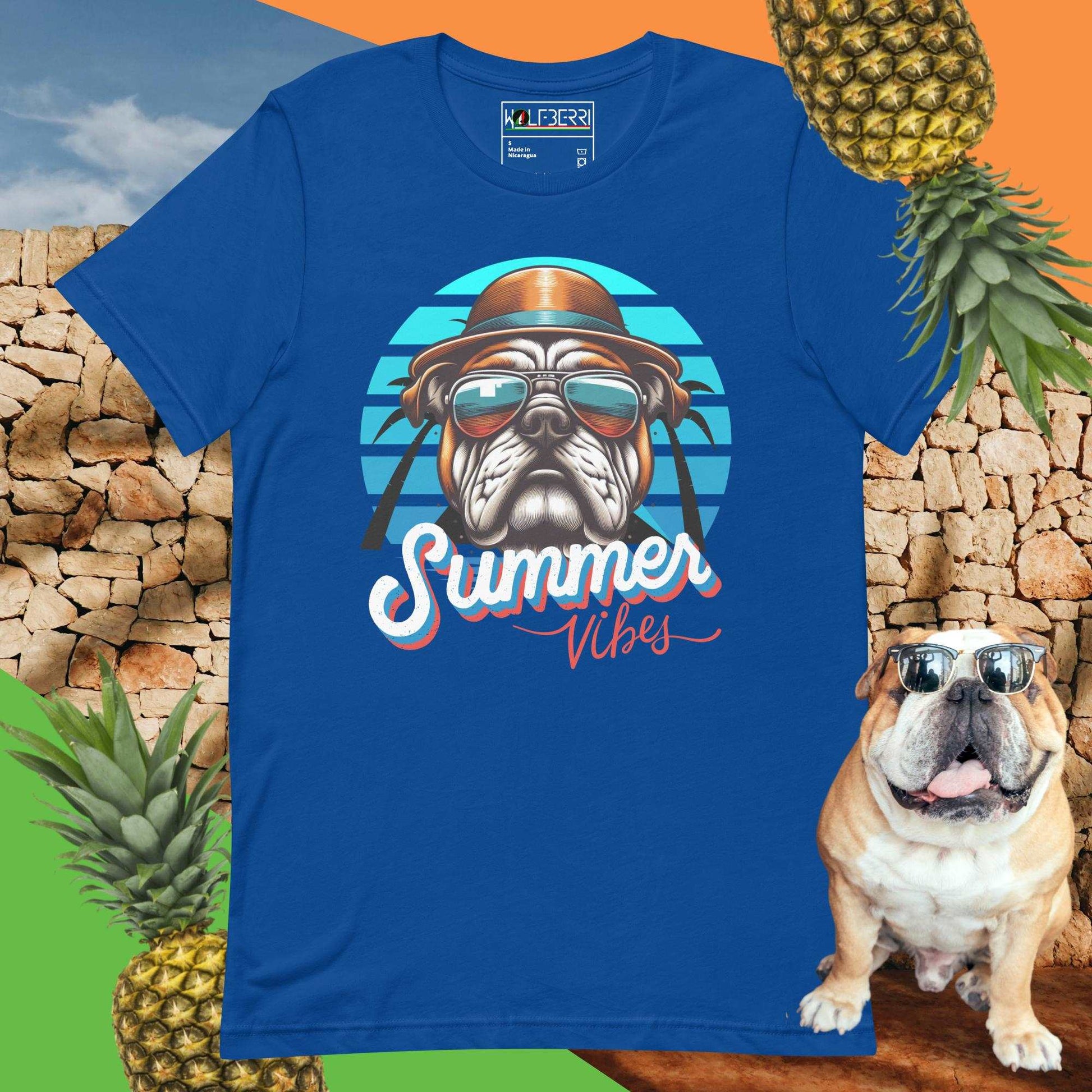 Summer Vibes Bulldog T-shirt