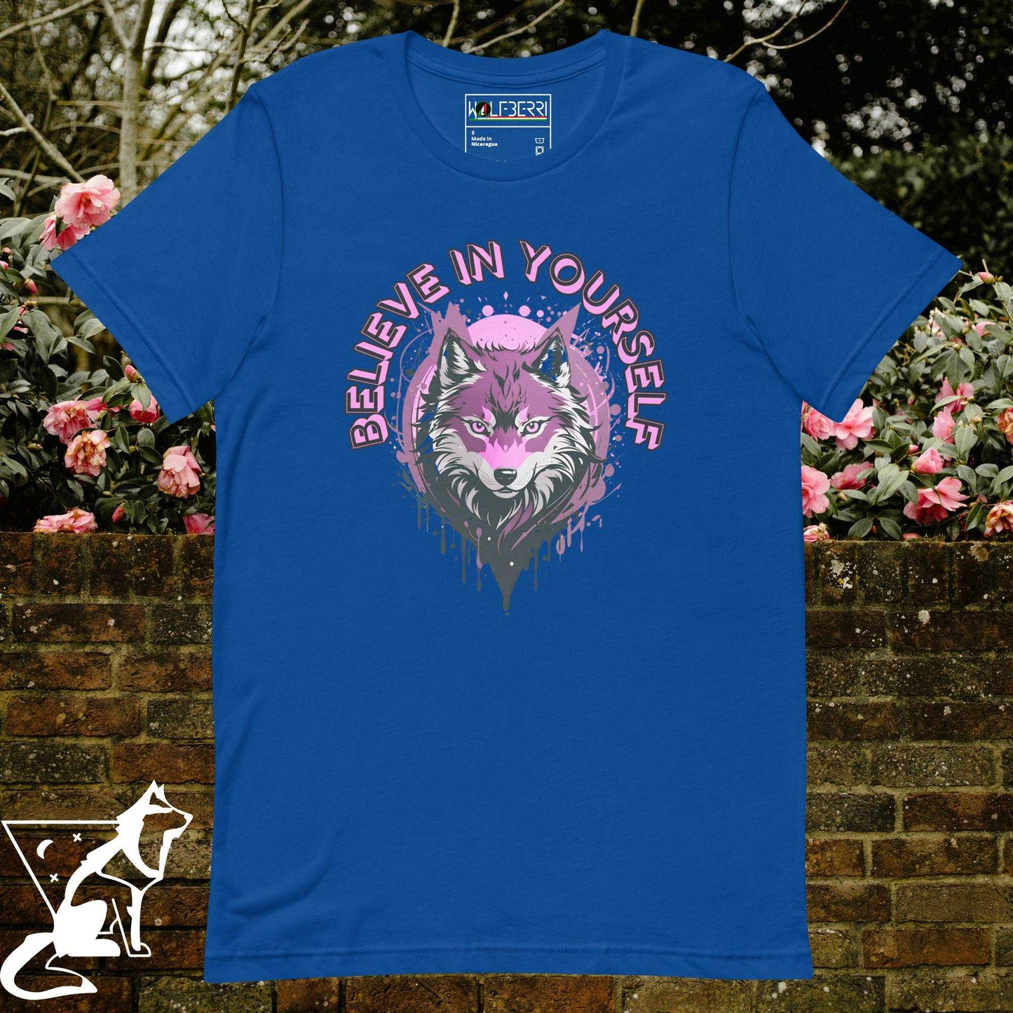 BELIEVE IN YOURSELF WOLF 100% COTTON T-SHIRT