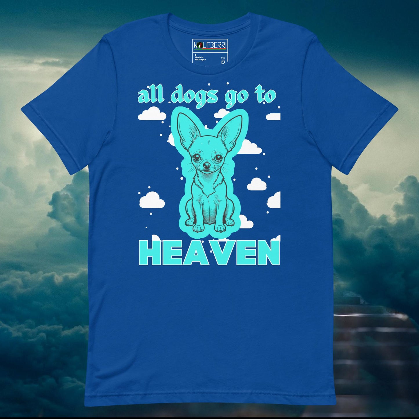 ALL DOGS GO TO HEAVEN 100% COTTON T-SHIRT