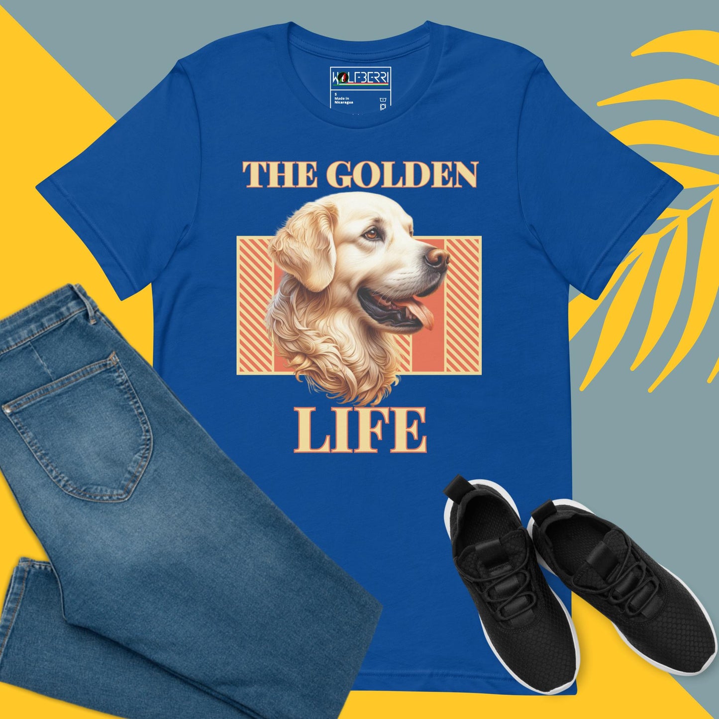 THE GOLDEN LIFE DOG 100% COTTON T-SHIRT