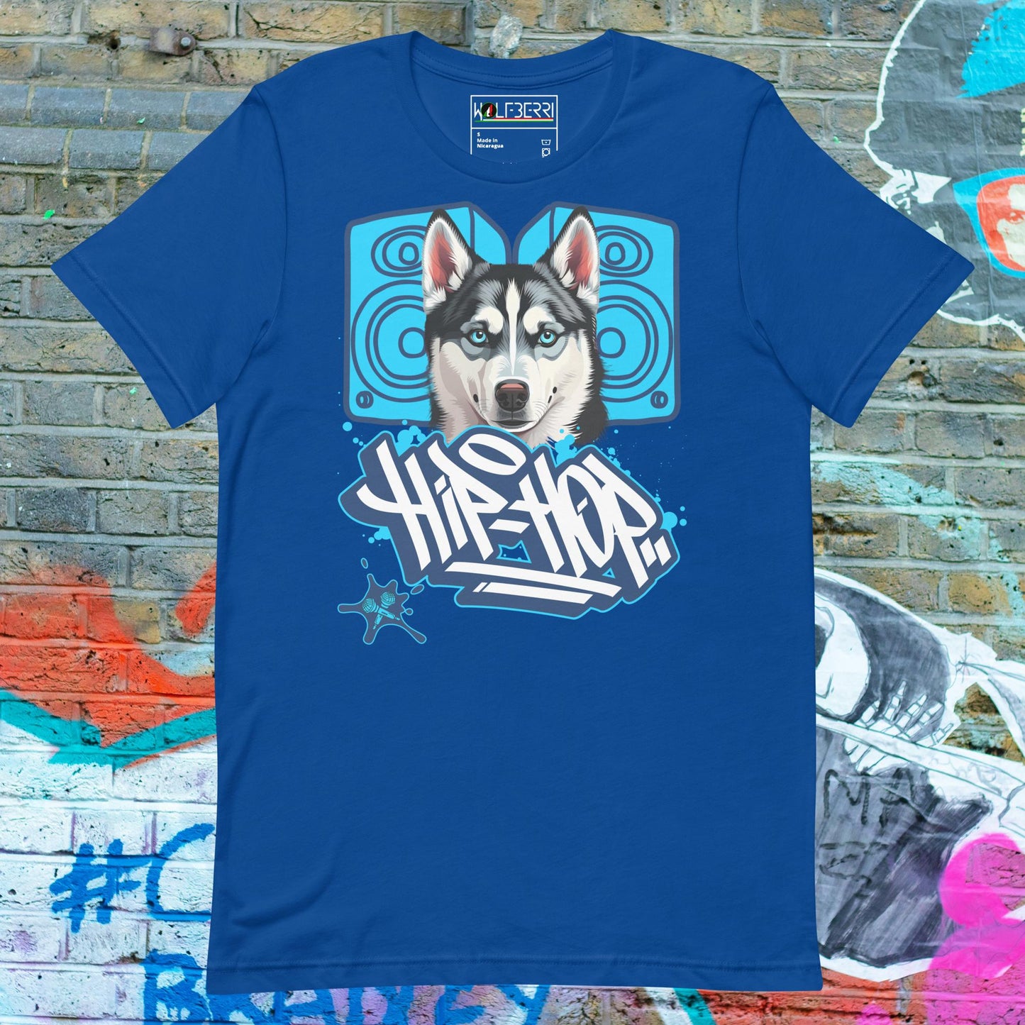 HIP HOP HUSKY 100% COTTON T-SHIRT