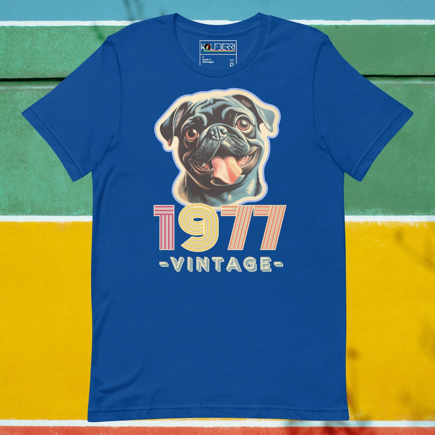 VINTAGE 1977 PUG 100% COTTON T-SHIRT