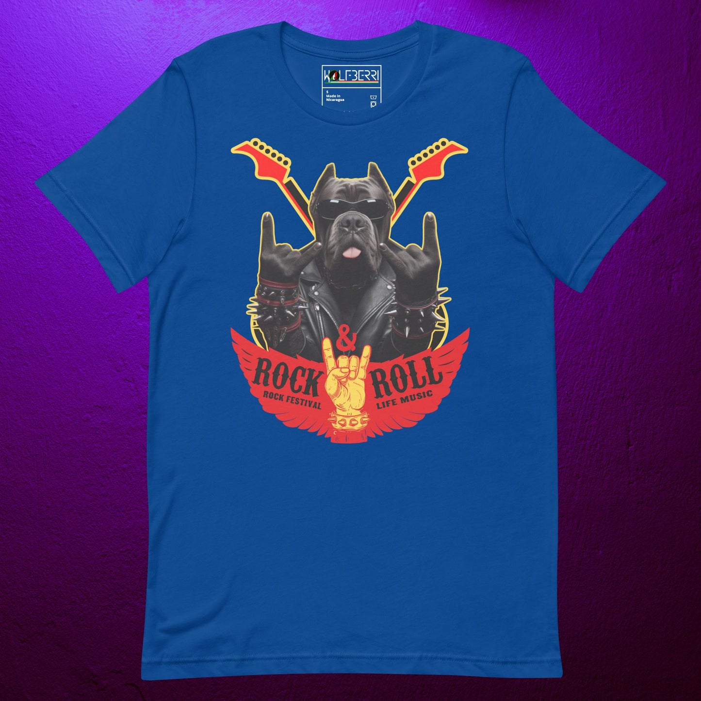 ROCK & ROLL CANE CORSO 100% T-SHIRT