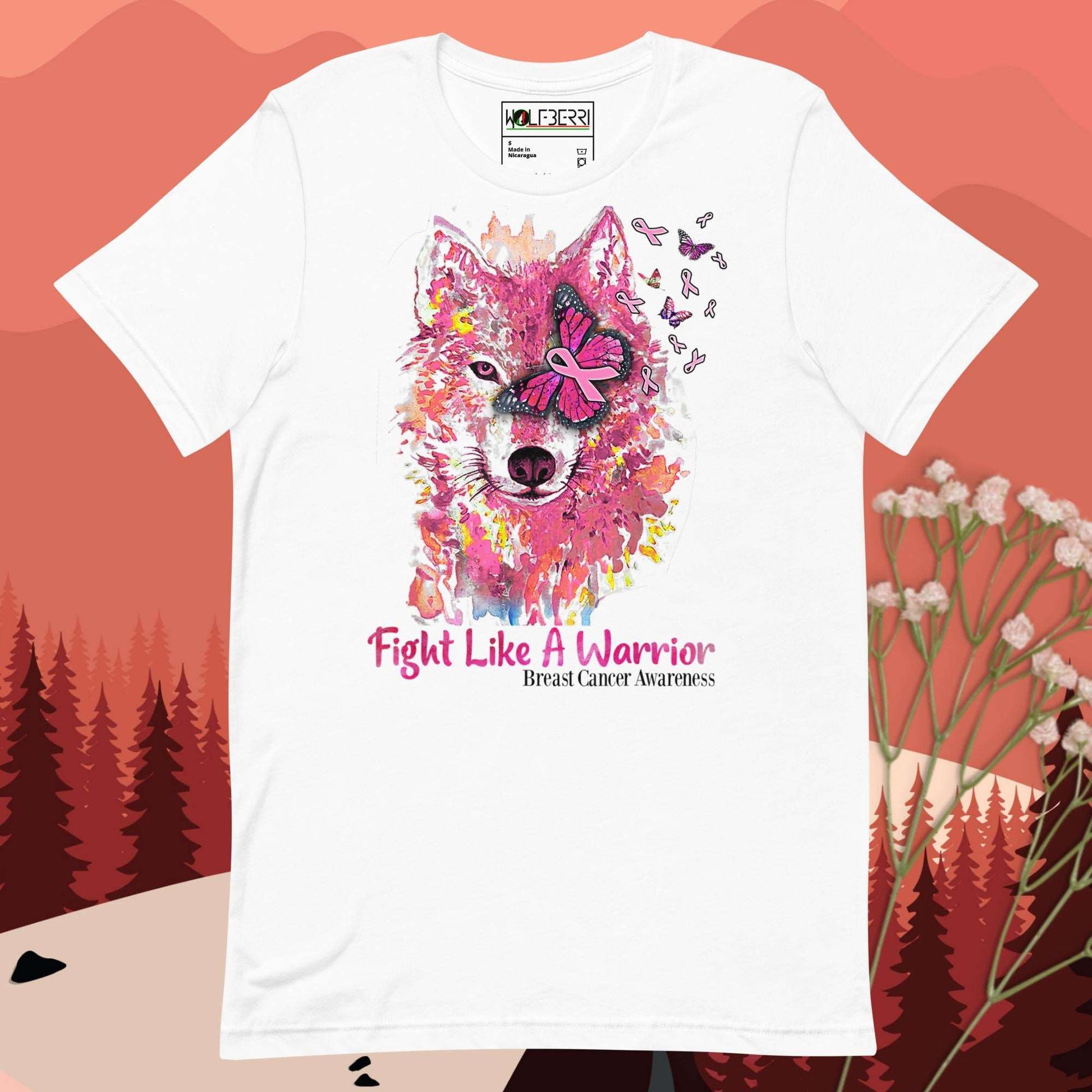 Cancer Awareness Wolf T-shirt