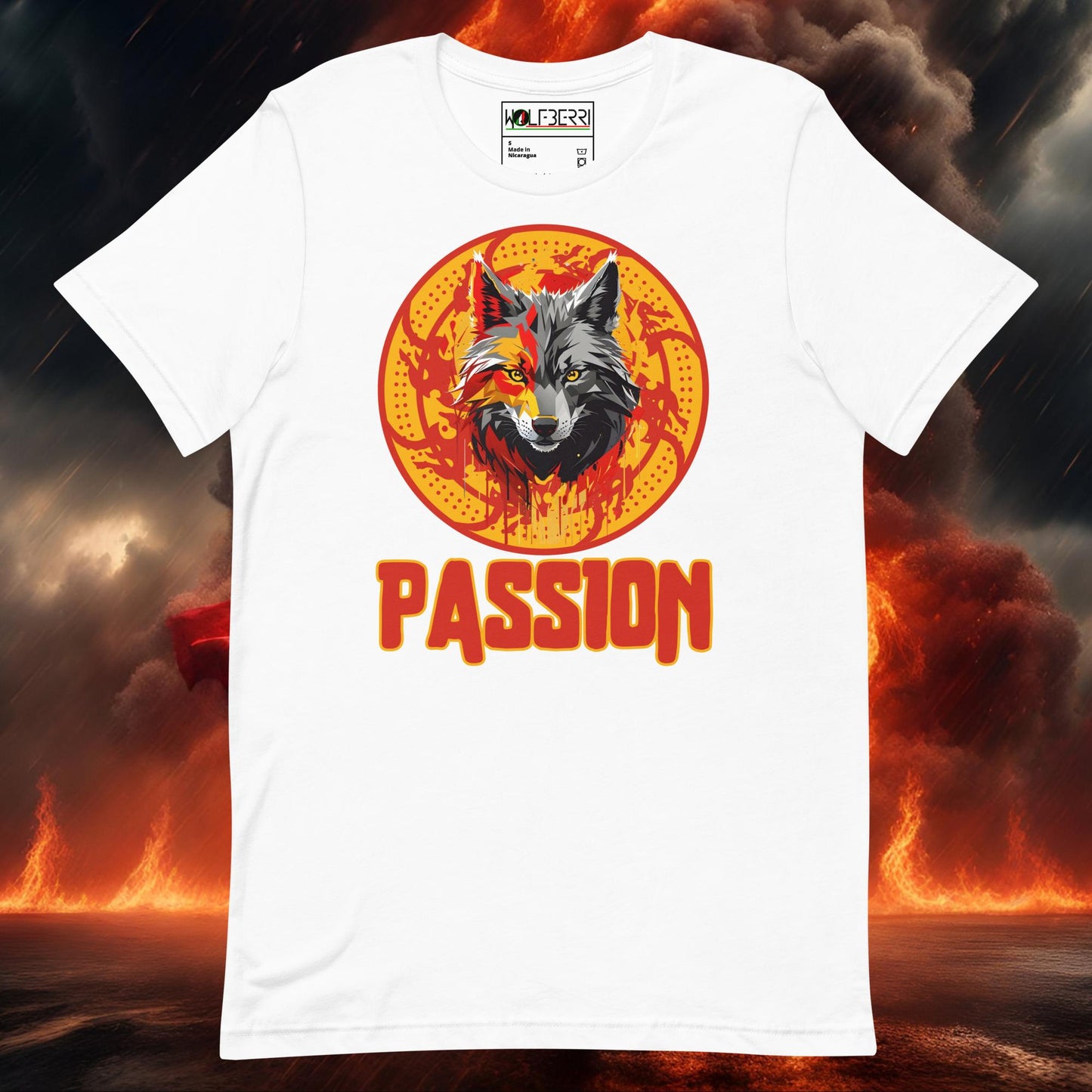 PASSION WOLF 100% COTTON T-SHIRT