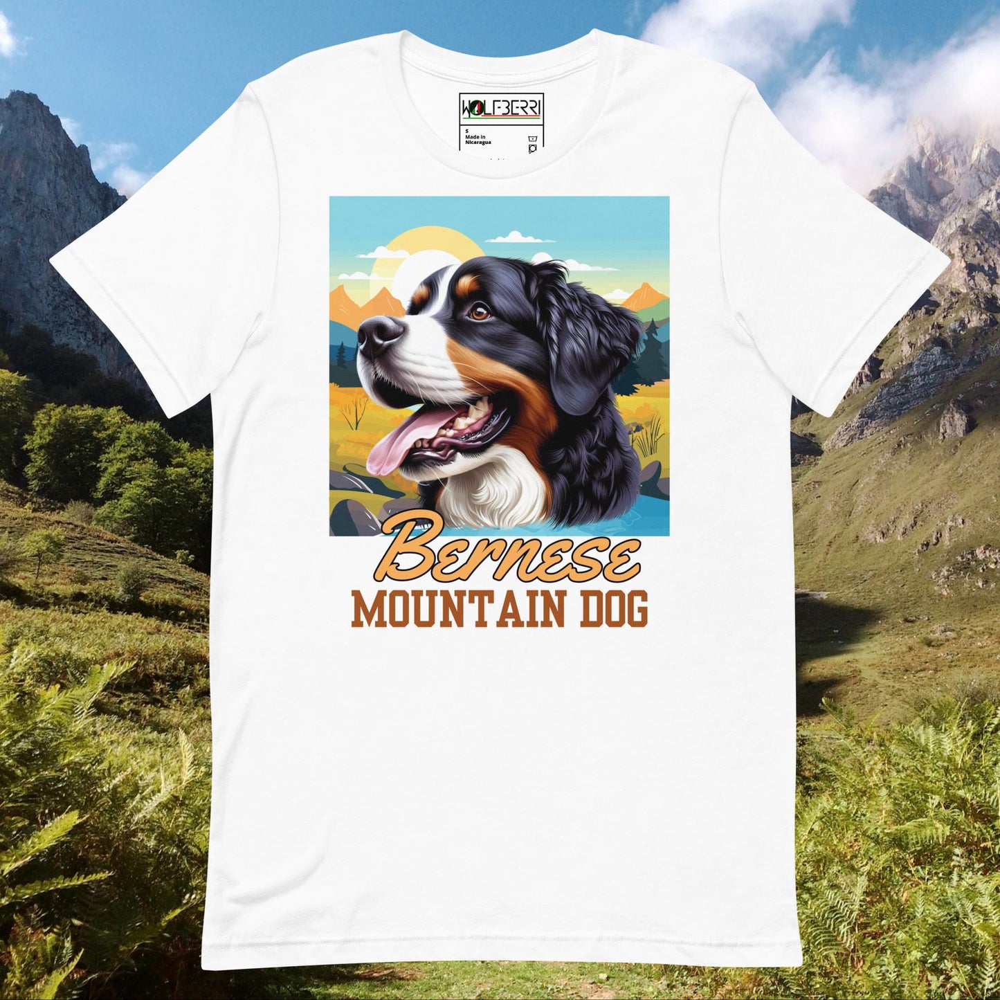 BERNESE MOUNTAIN DOG 100% COTTON T-SHIRT