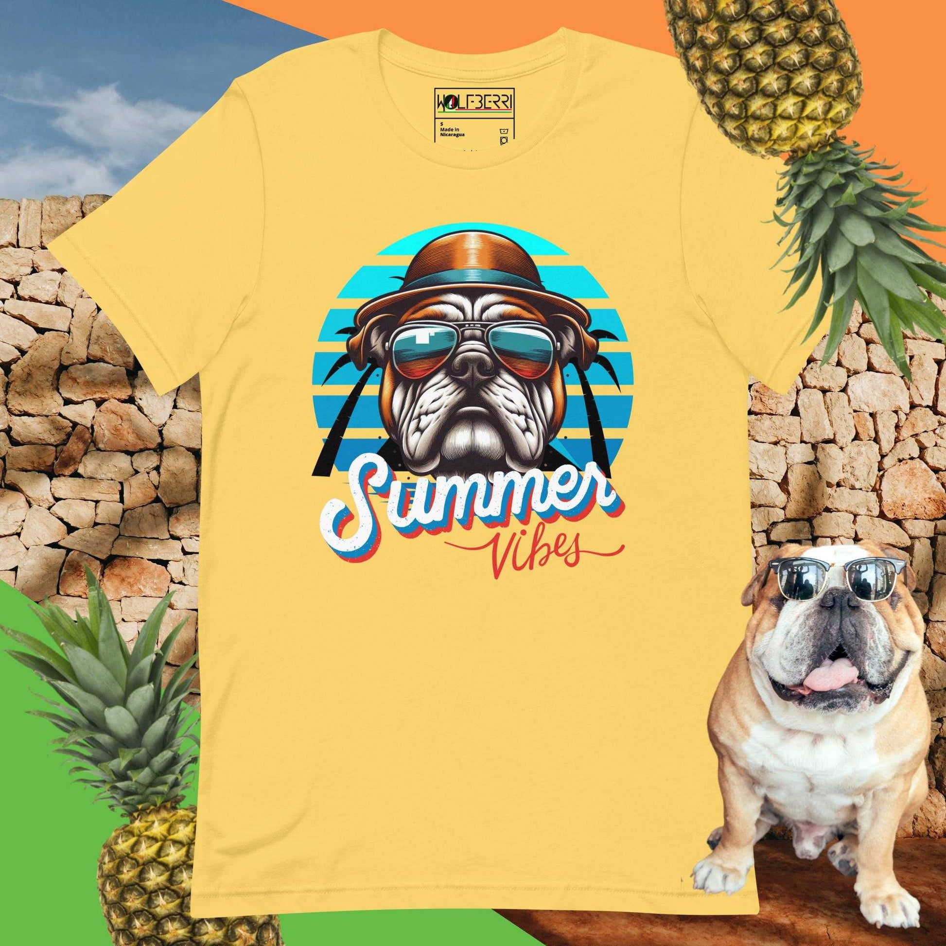 Summer Vibes Bulldog T-shirt